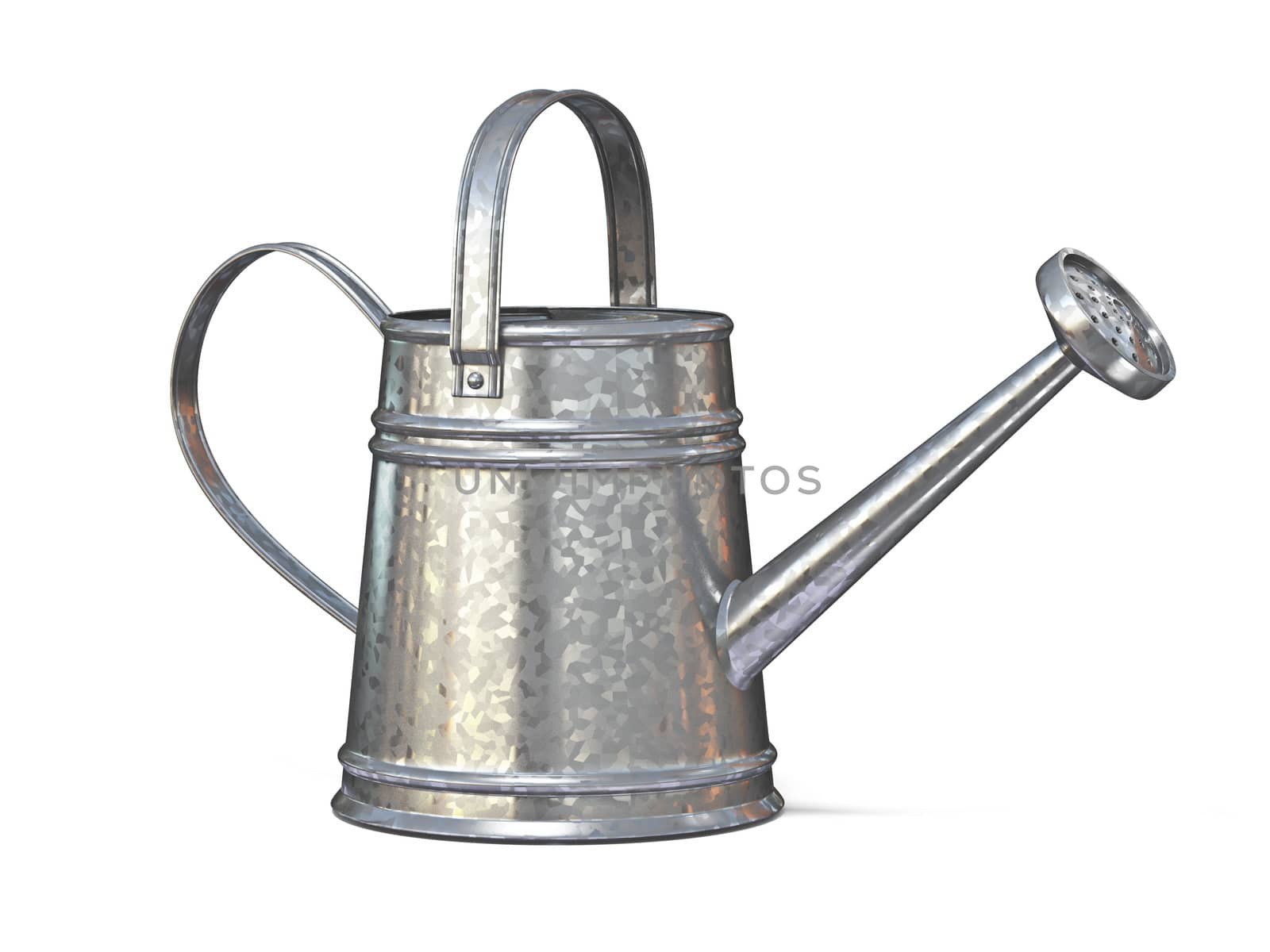 Watering can 3D render illustration isolated on white background