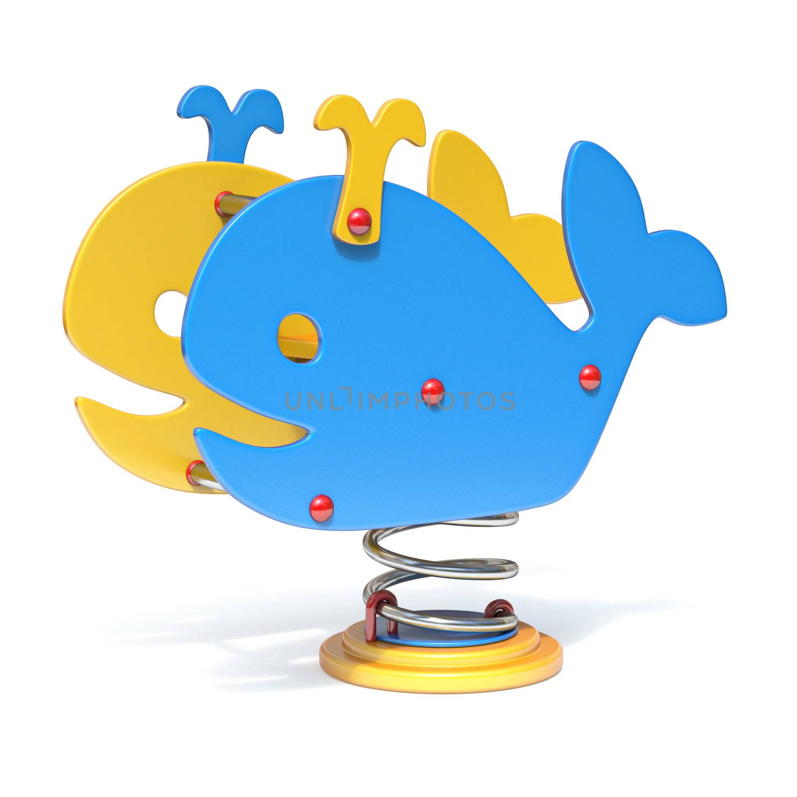 Whale spring swing 3D by djmilic