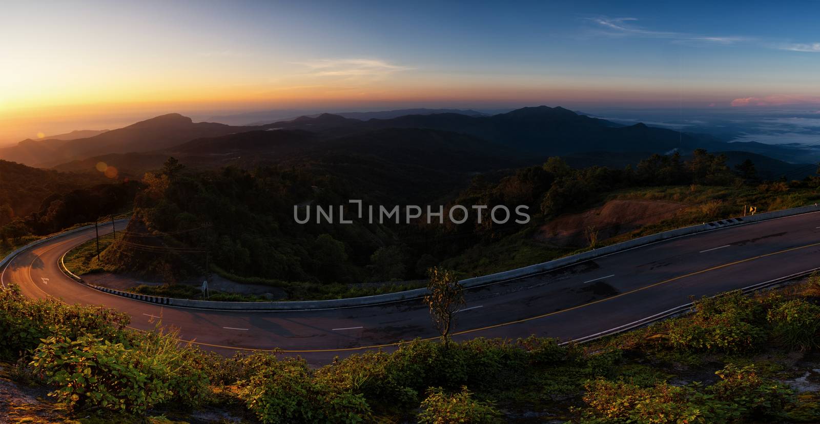 Doi Inthanon National park sunrise at Chiang Mai, Thailand