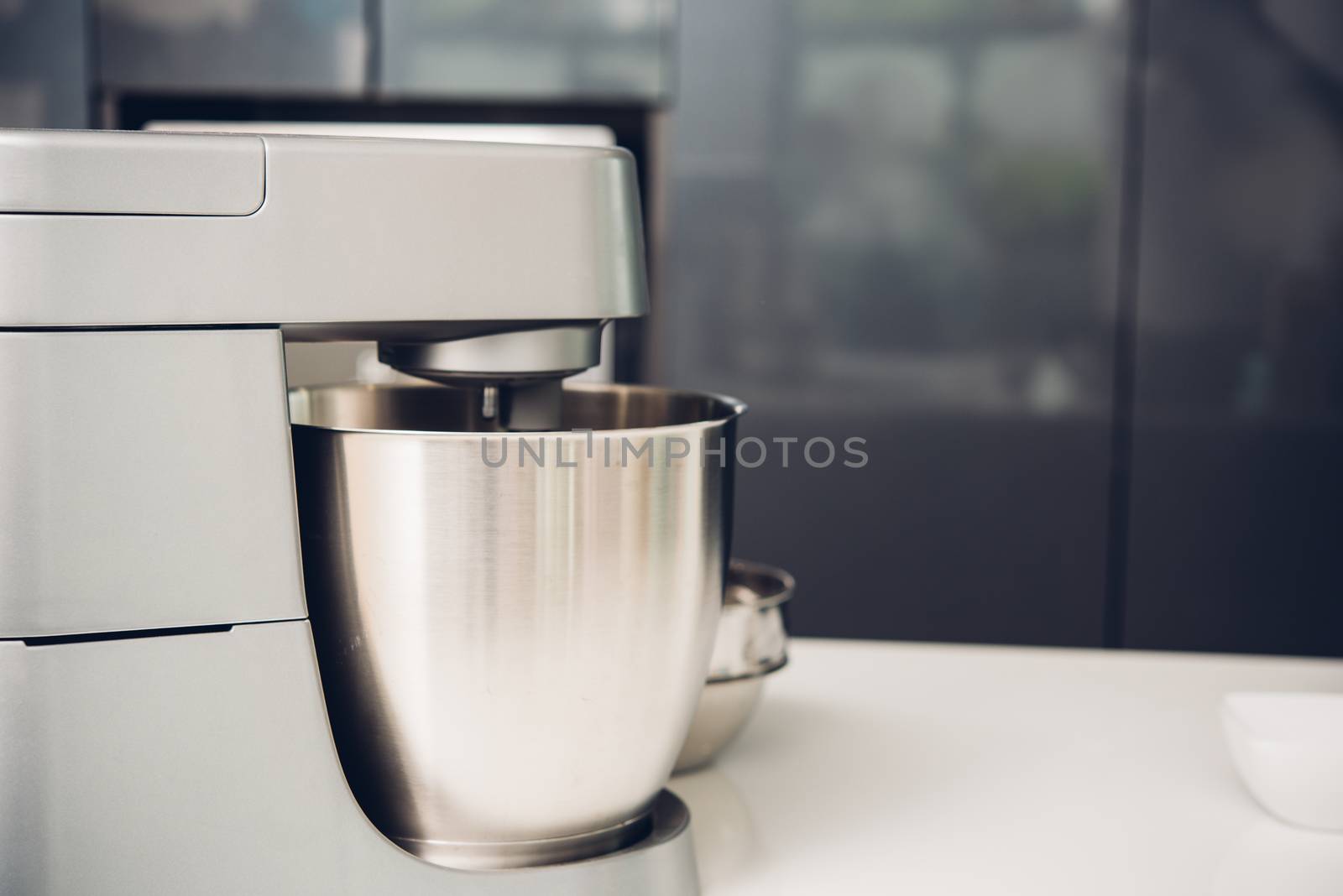 Mixing kitchen machine bakery cooking flour for cake,  sweet food
