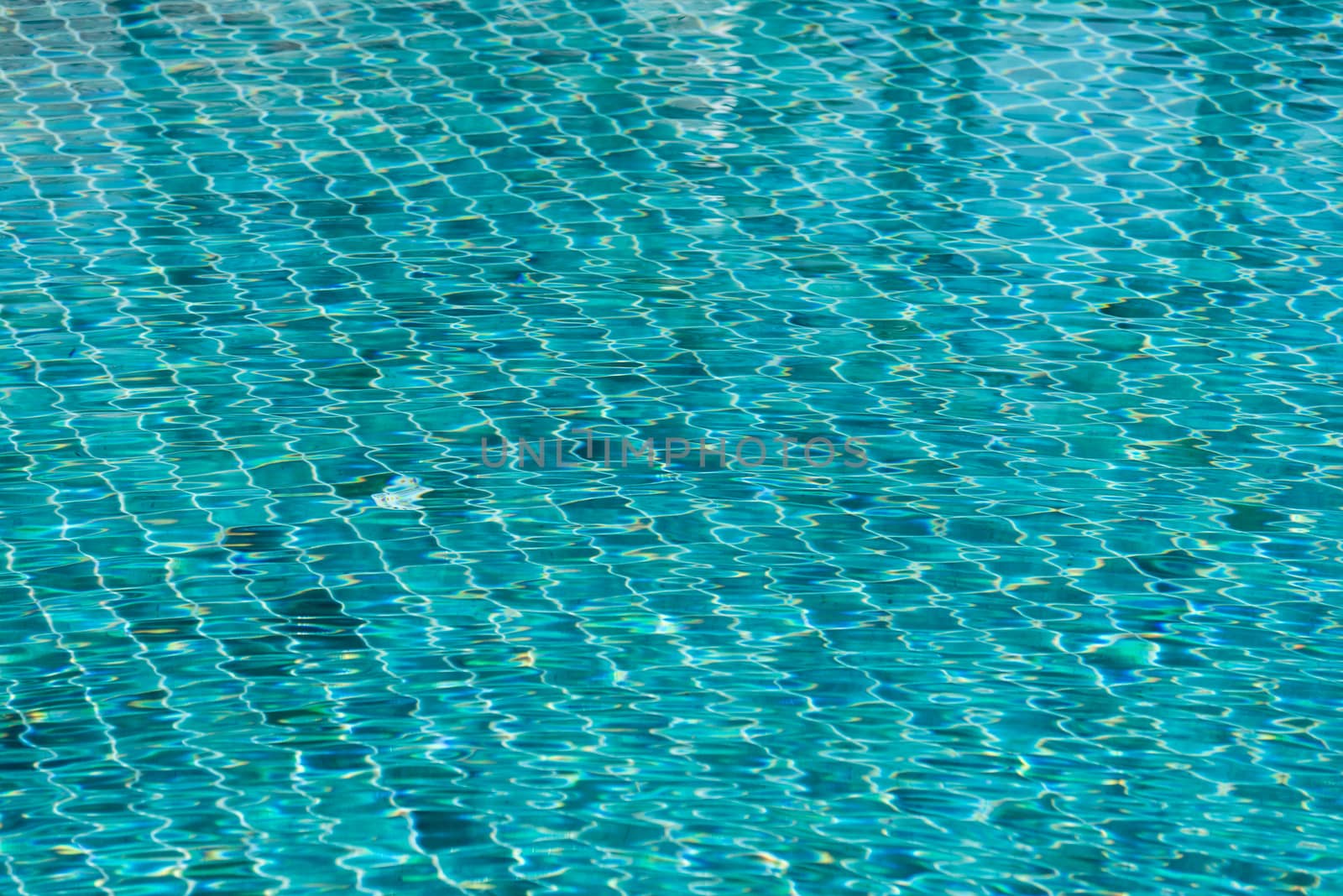 Blue swimming pool water texture reflection lighting