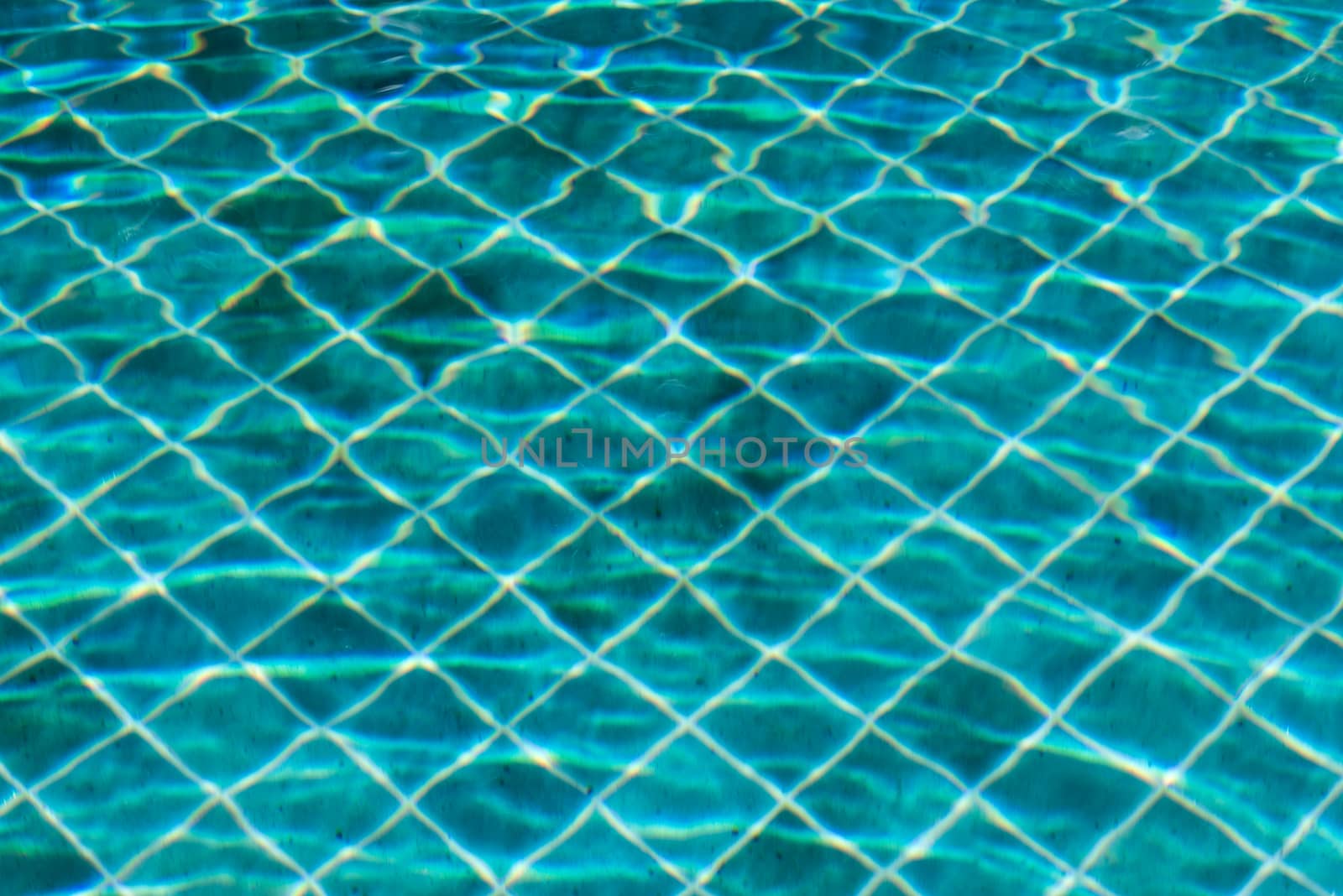 Blue swimming pool water texture reflection lighting