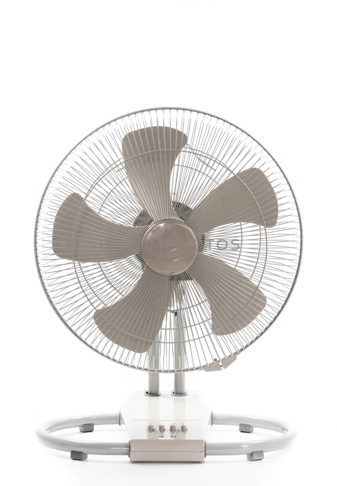 industry metal fan isolate on over white background