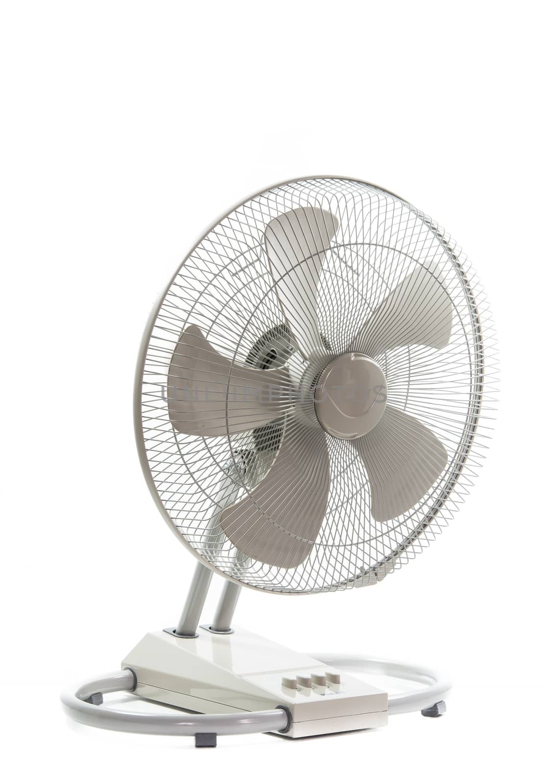 industry metal fan isolate on over white background