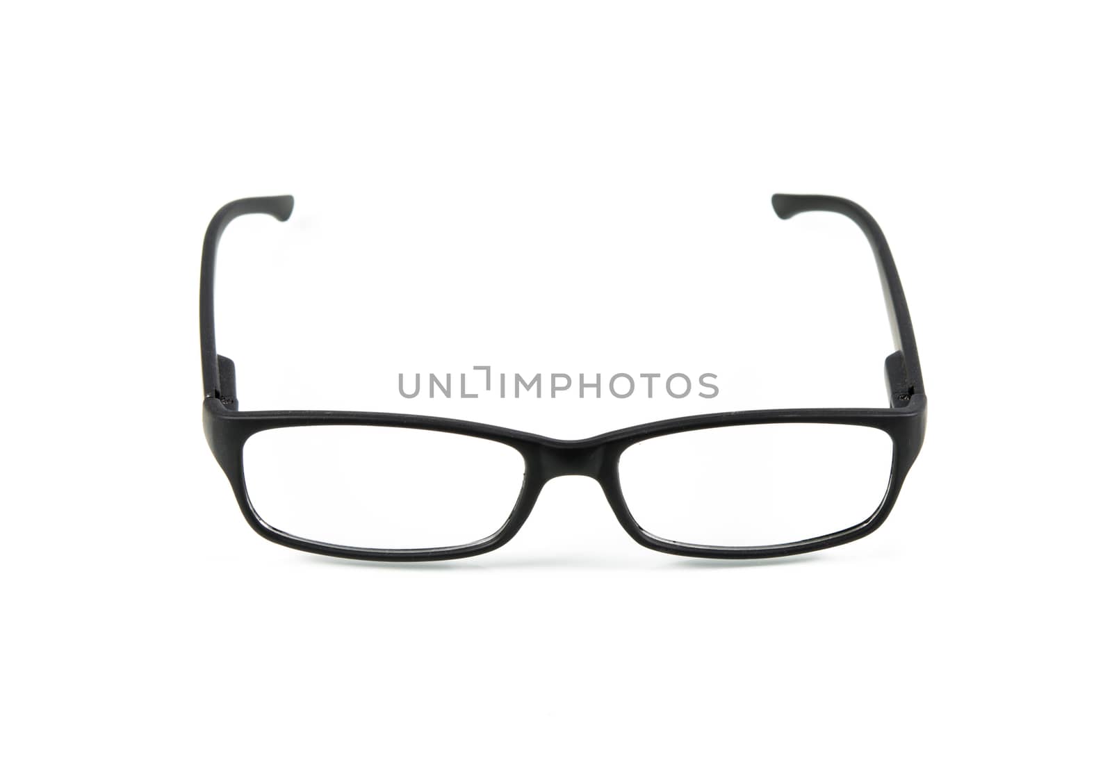 Black Eye Glasses Isolated On Over White Background