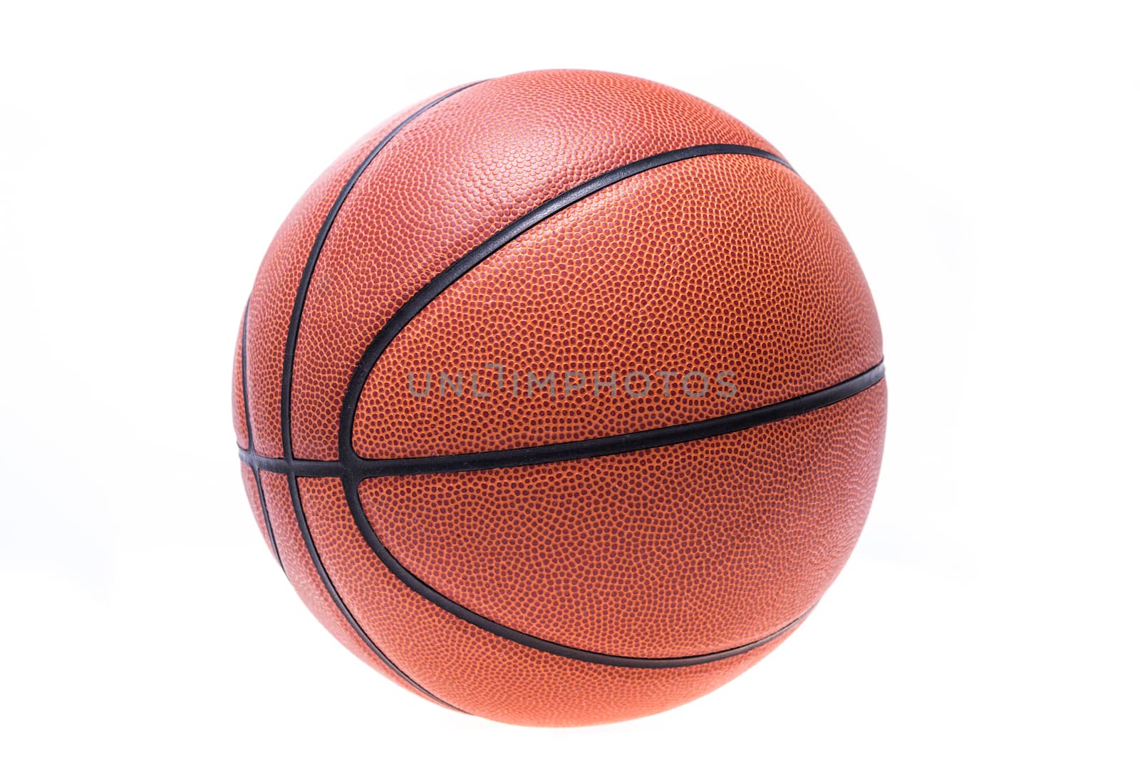 Orange basketball or basket ball isolated on white background
