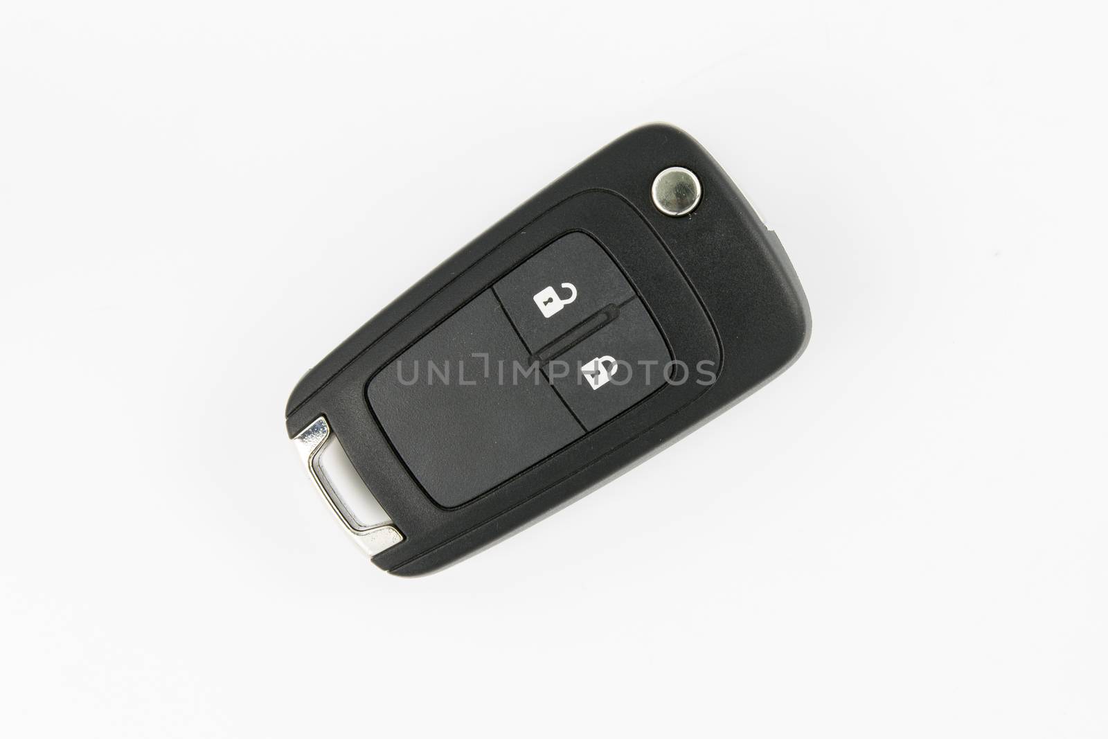 Car key remote on a white background
