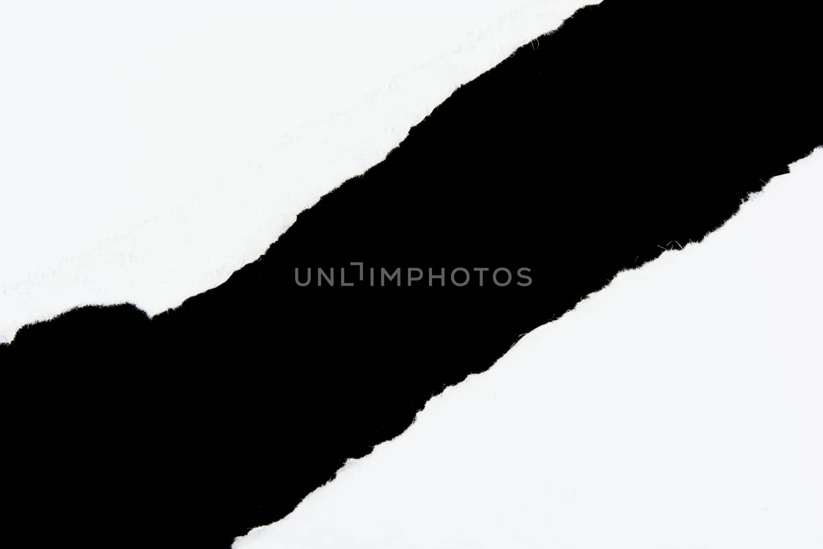 tear white paper pieces of paper on black background