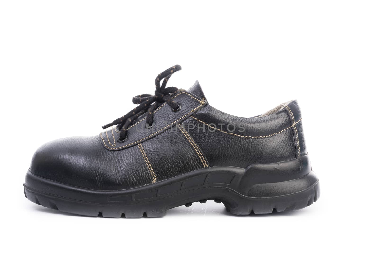 Black Safety Shoe Isolated by Sorapop