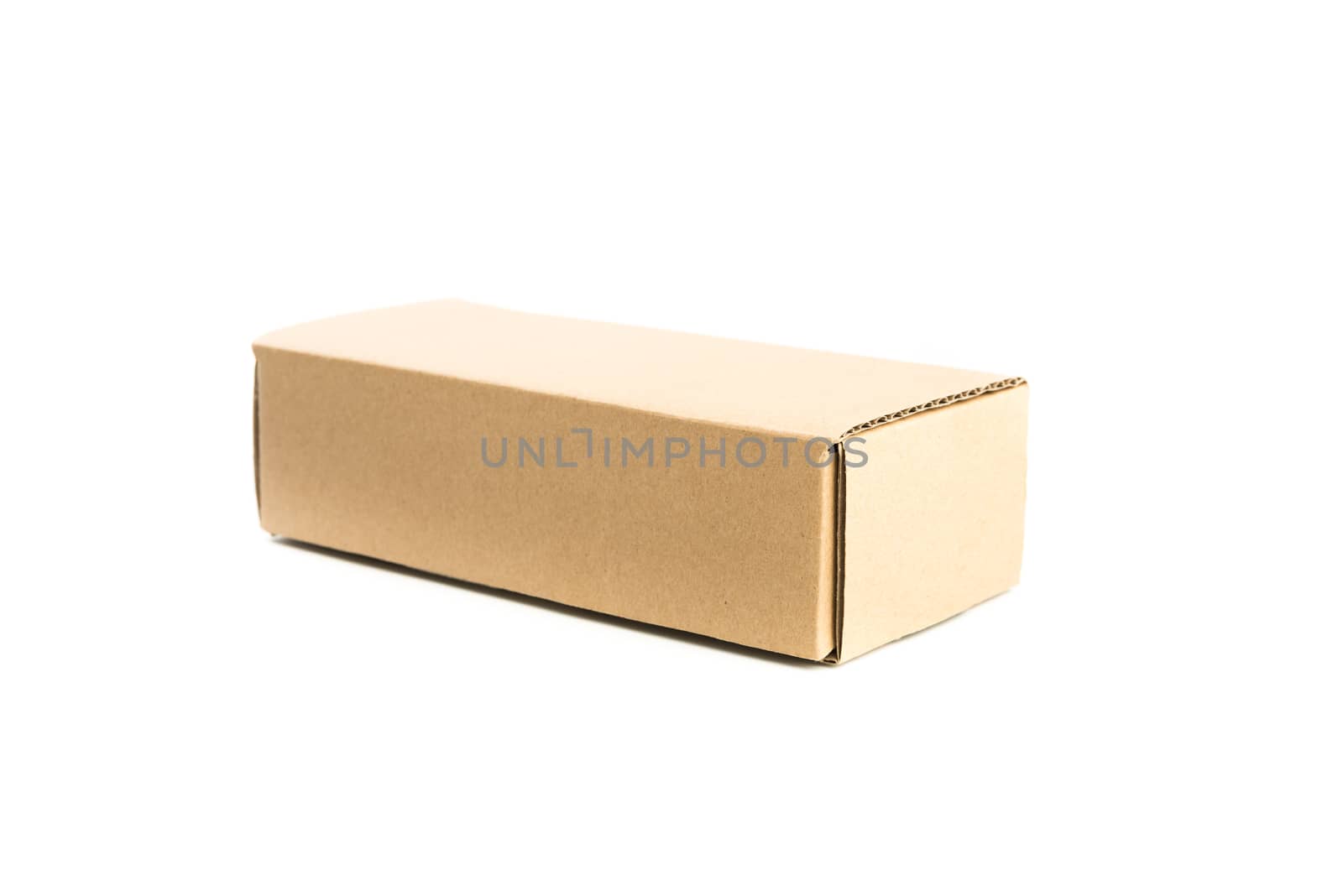 Cardboard Box isolated on Over White background