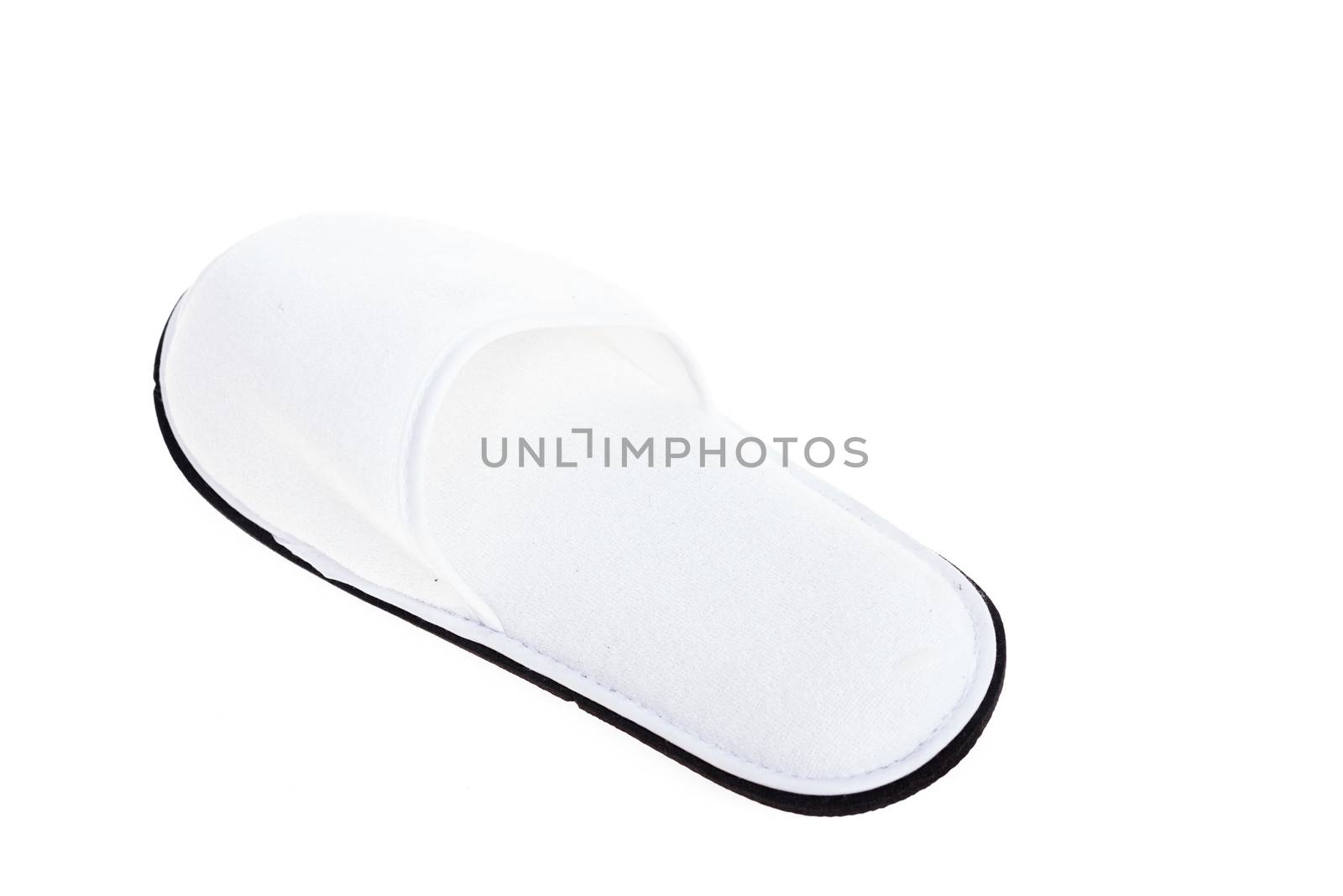Hotel, Spa, wellness or hospitality slippers isolated  on white background