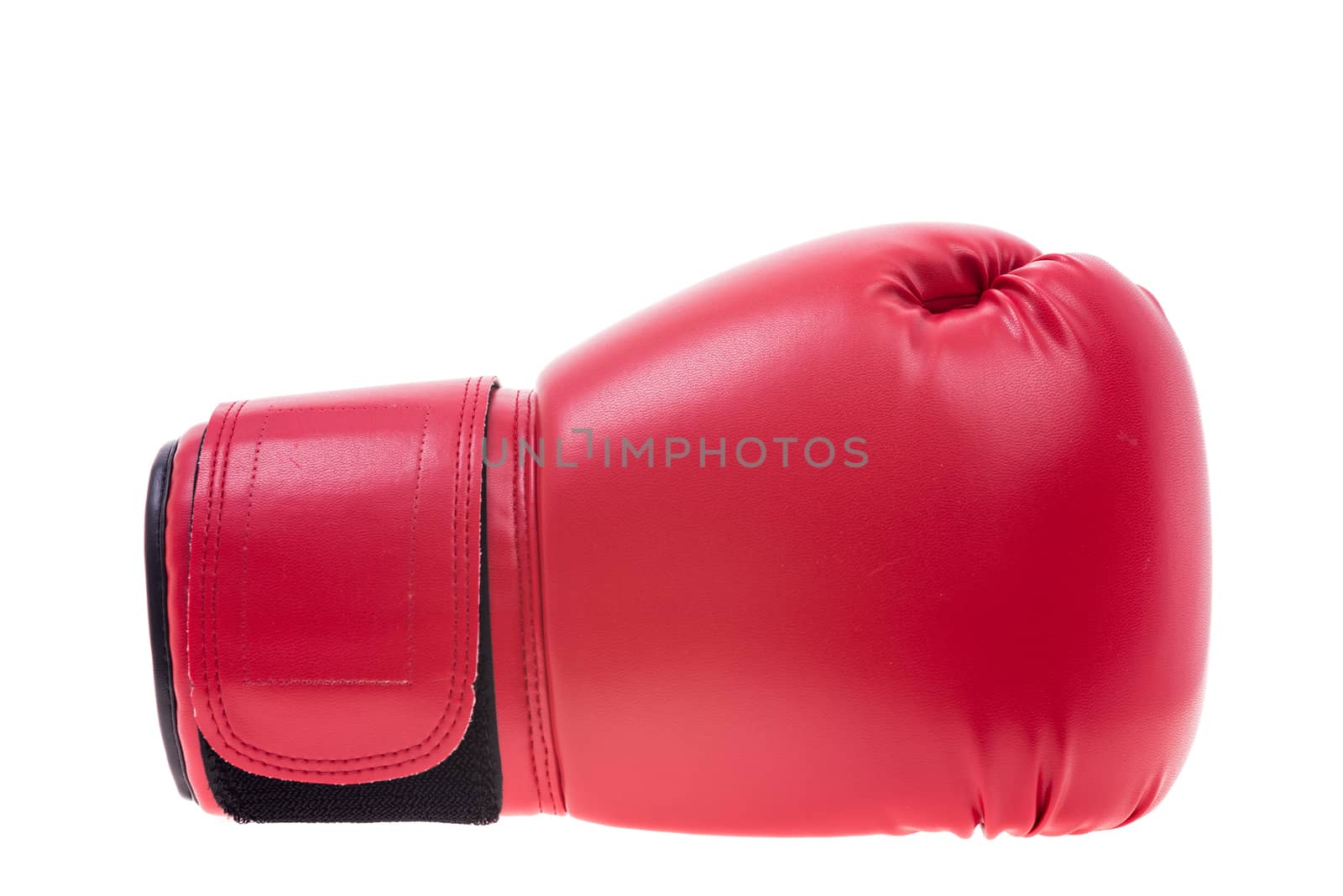 Red boxing gloves isolate on over white background