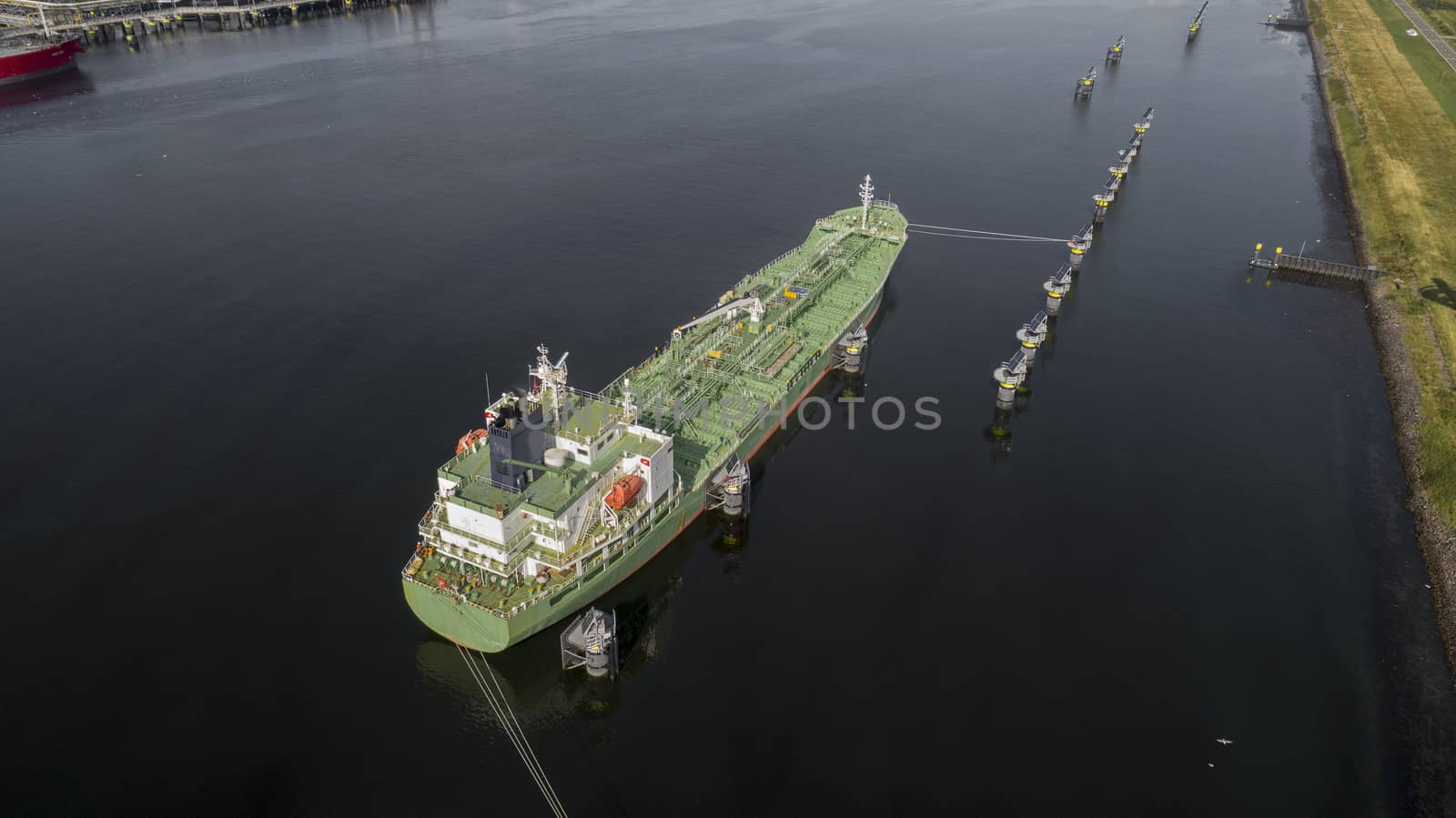 Oil And Gas Industry. Industrial. Ship carrying gas. Transport by Tjeerdkruse