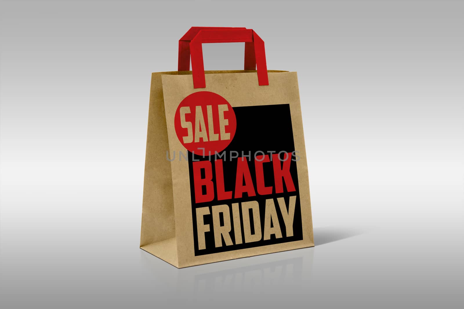 Black Shopping Bag Isolated On White Background by Tjeerdkruse