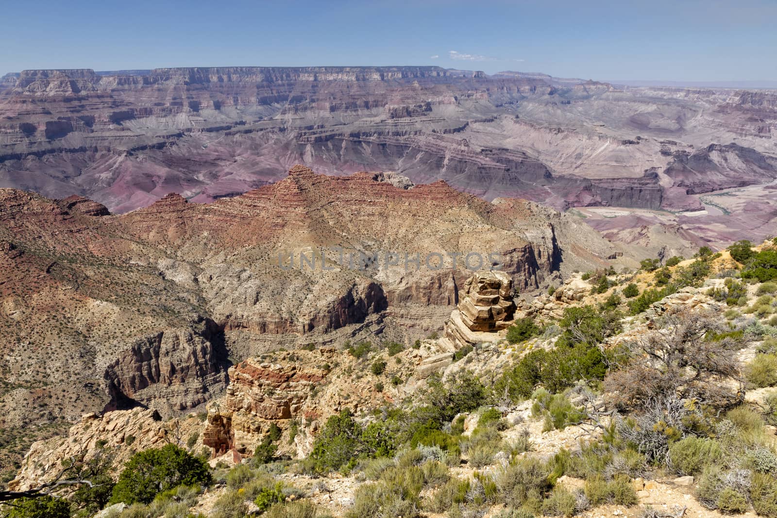 Colorado River Rushing Through the Grand Canyon National Park, Arizona USA