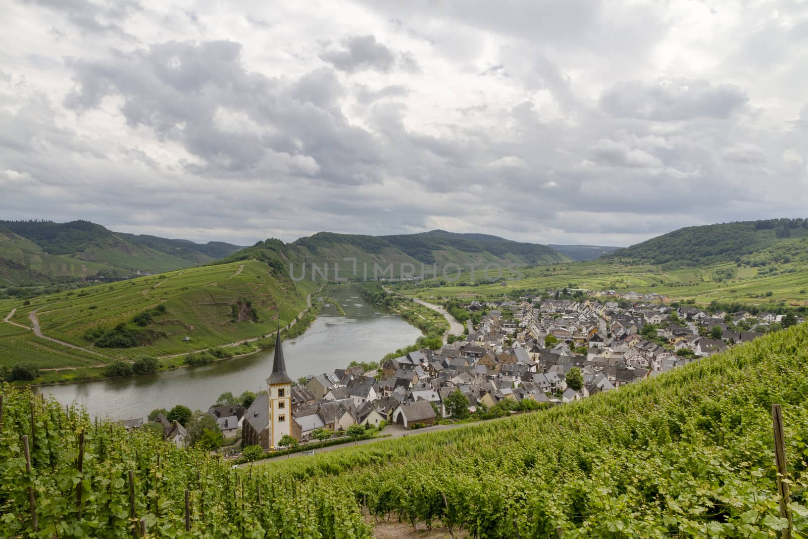 Wine Village in Mosel Valley, Rhineland-Palatinate, Germany - Image