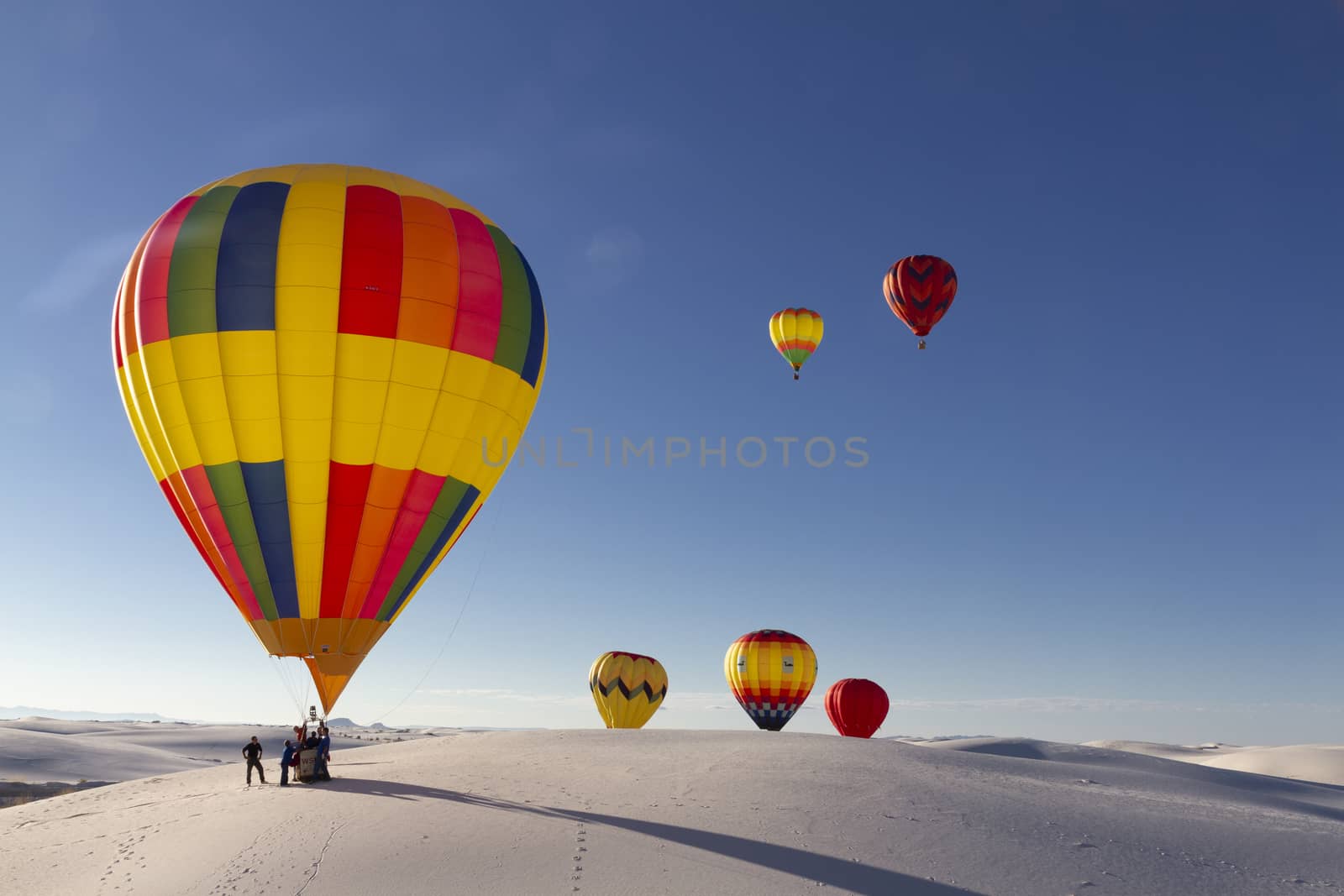 Balloon Fiesta on White Sands National Monument
in Alamogordo,New Mexico, USA