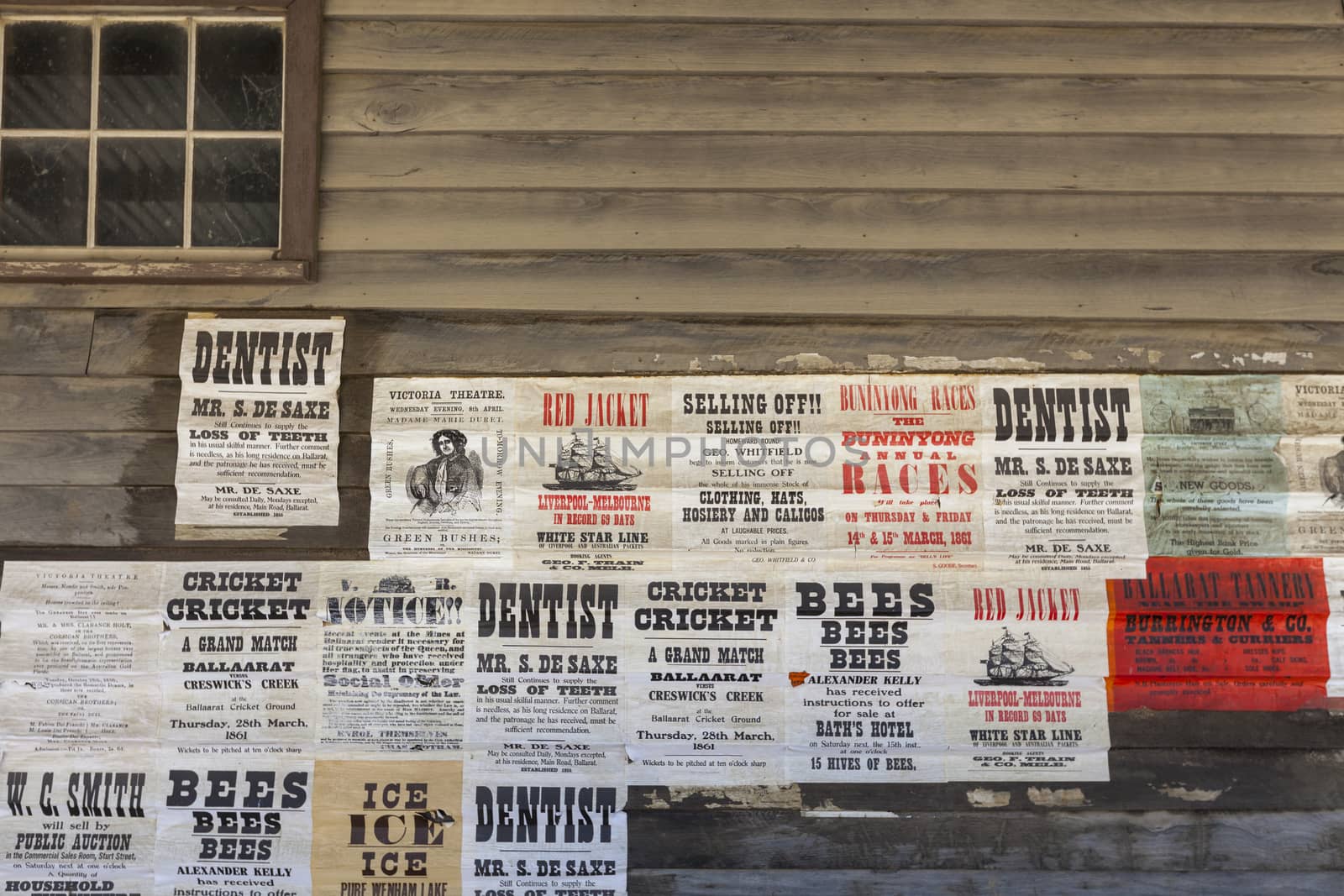 Labels from Wild west background on seamless wooden texture - image