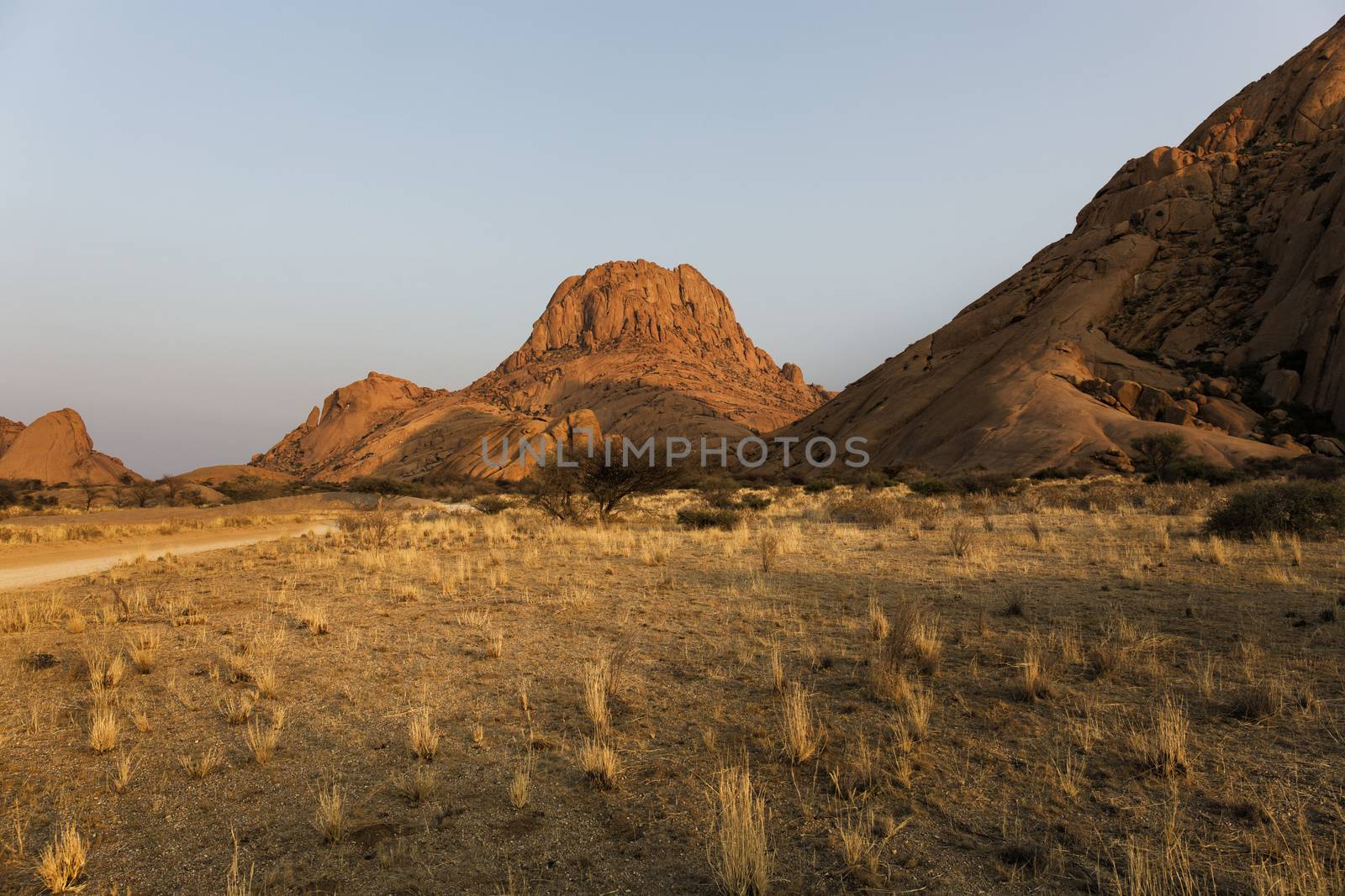 Panoramic of the Spitzkoppe in Namibia