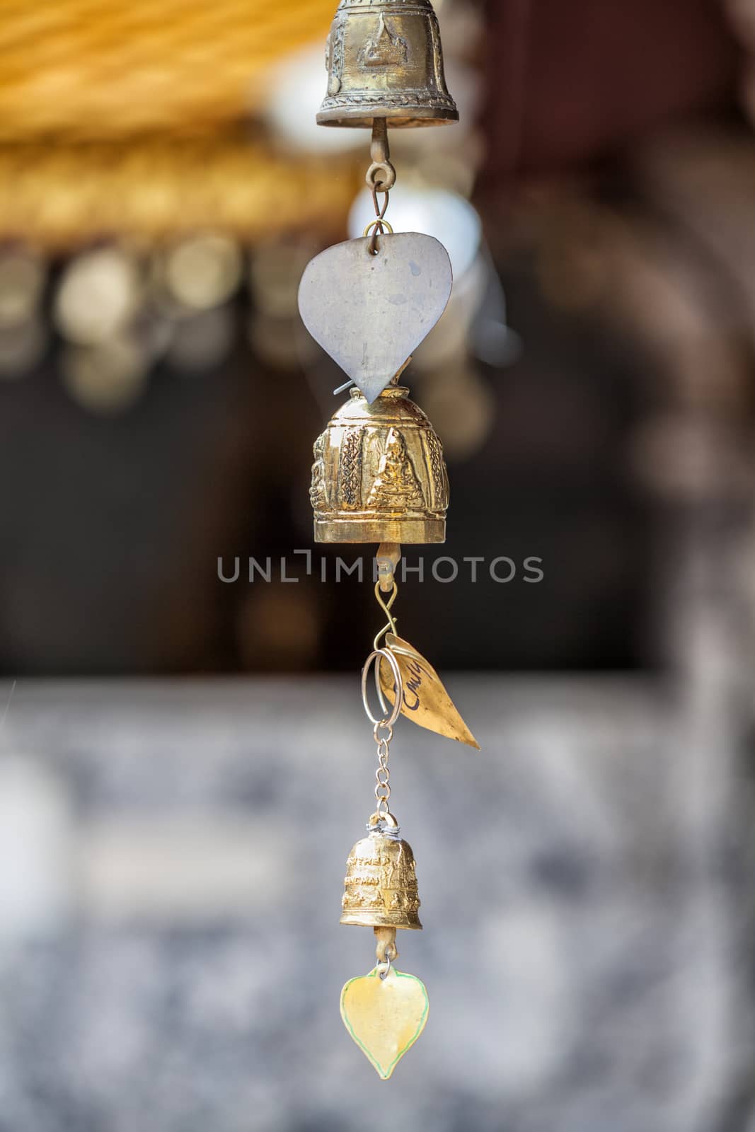 Bell in the Buddhist temple, Chiang Mai, Thailand by Tjeerdkruse