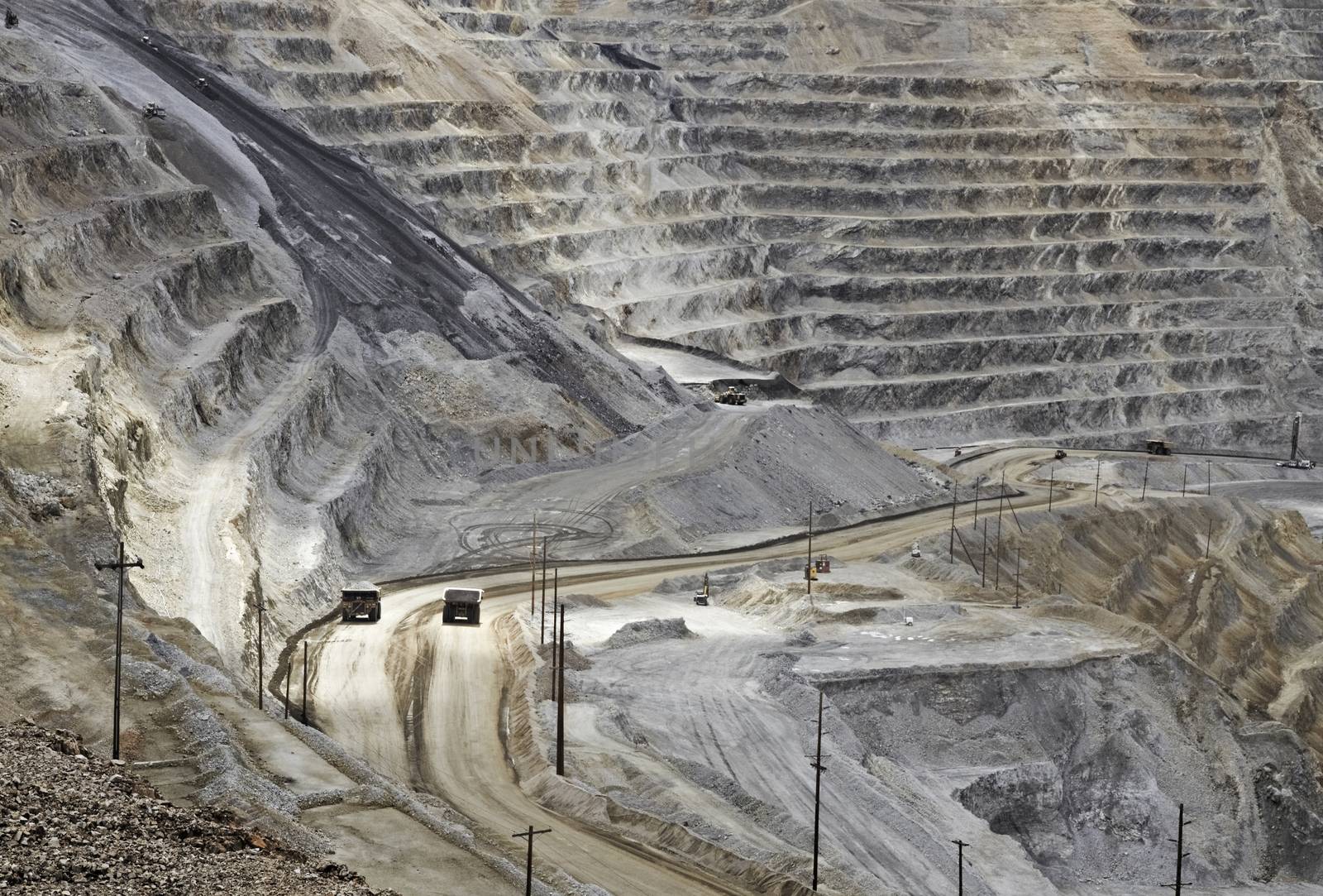 Kennecott, copper, gold and silver mine operation outside Salt L by Tjeerdkruse