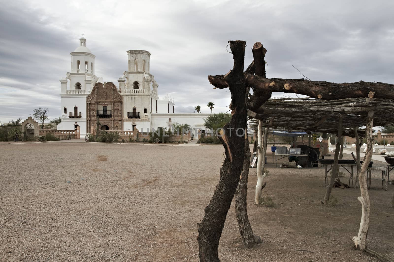 San Xavier del Bac Mission near Tucson, Arizona by Tjeerdkruse