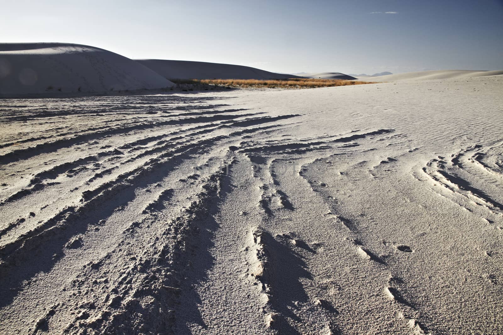 Unusual White Sand Dunes at White Sands National Monument, New M by Tjeerdkruse