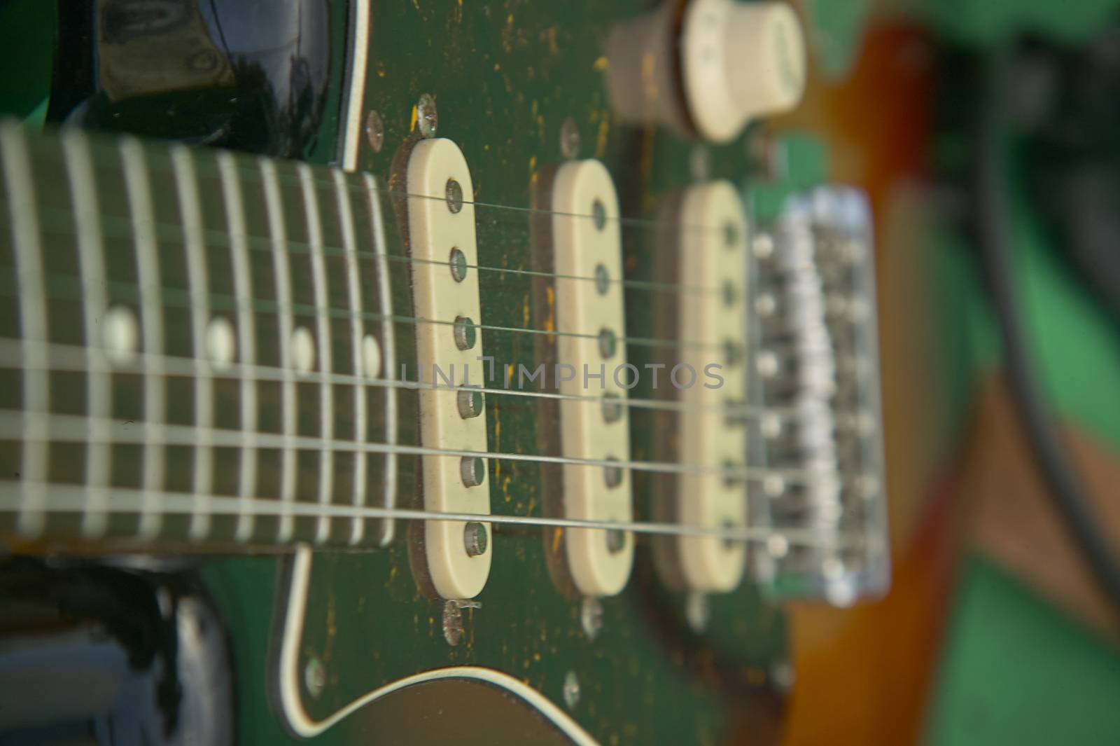 Detail of an electric guitar by pippocarlot