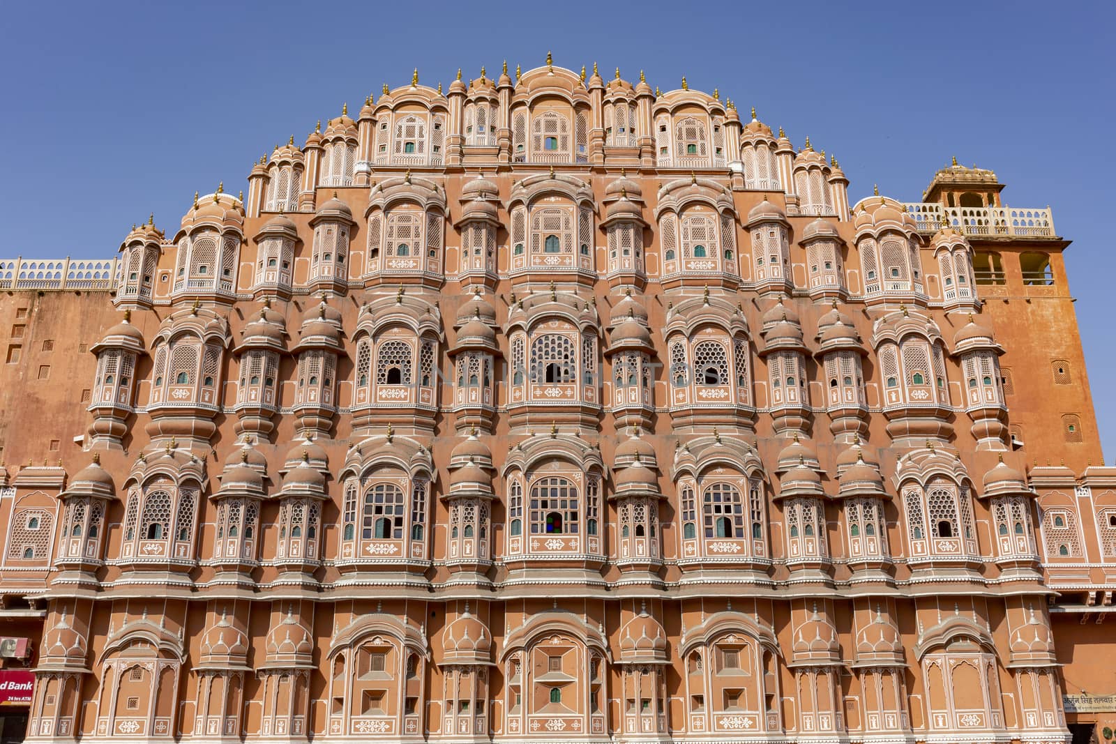 Hawa Mahal palace (Palace of the Winds) in Jaipur, Rajasthan, In by Tjeerdkruse