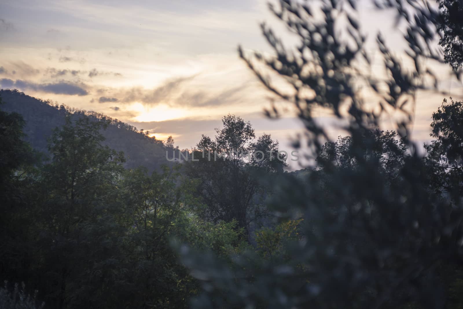 Euganean Hills Sunset panorama 3 by pippocarlot