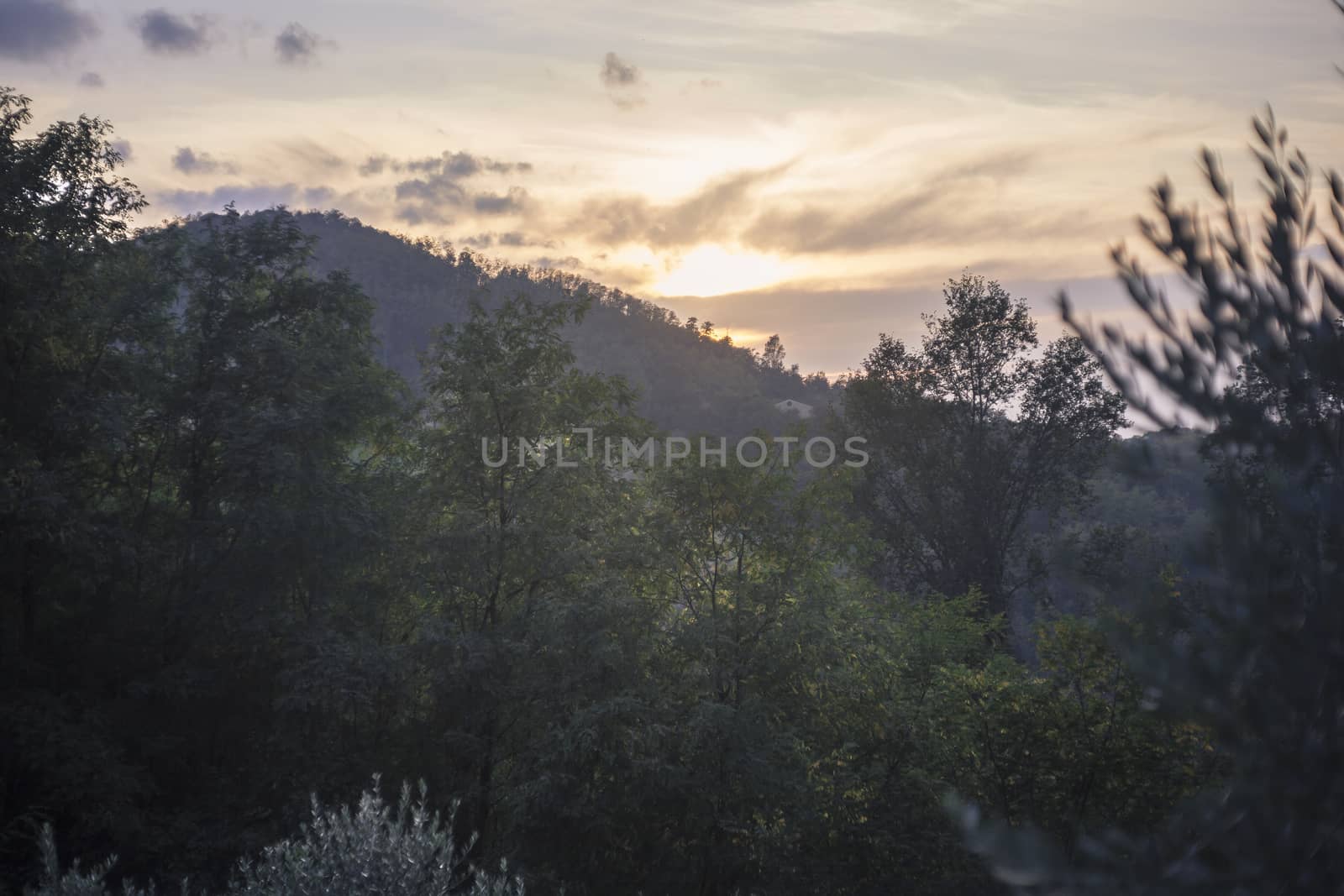 Euganean Hills Sunset panorama by pippocarlot