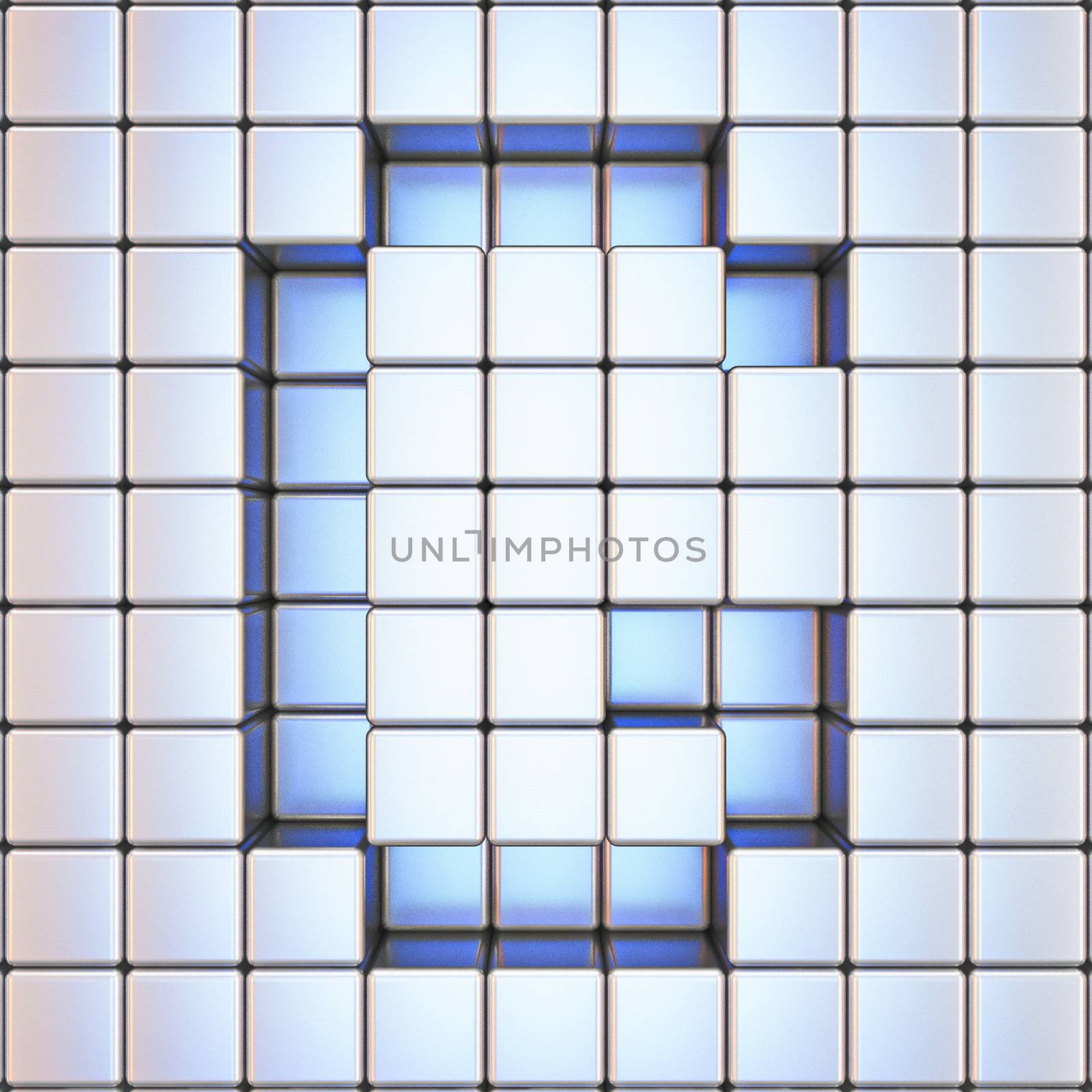 Cube grid Letter G 3D by djmilic
