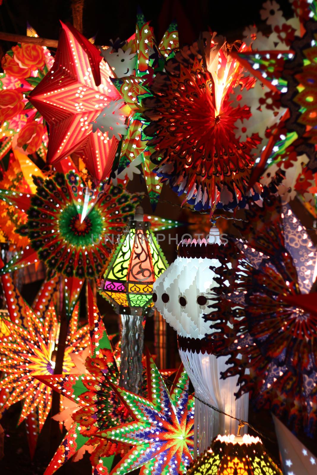 Colorful Diwali SkyLanterns by thefinalmiracle