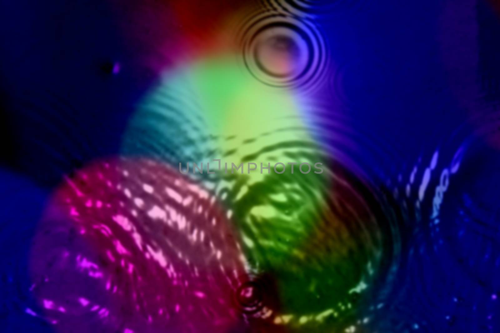 An abstract background of ripples in different patterns of psychedelic colors.