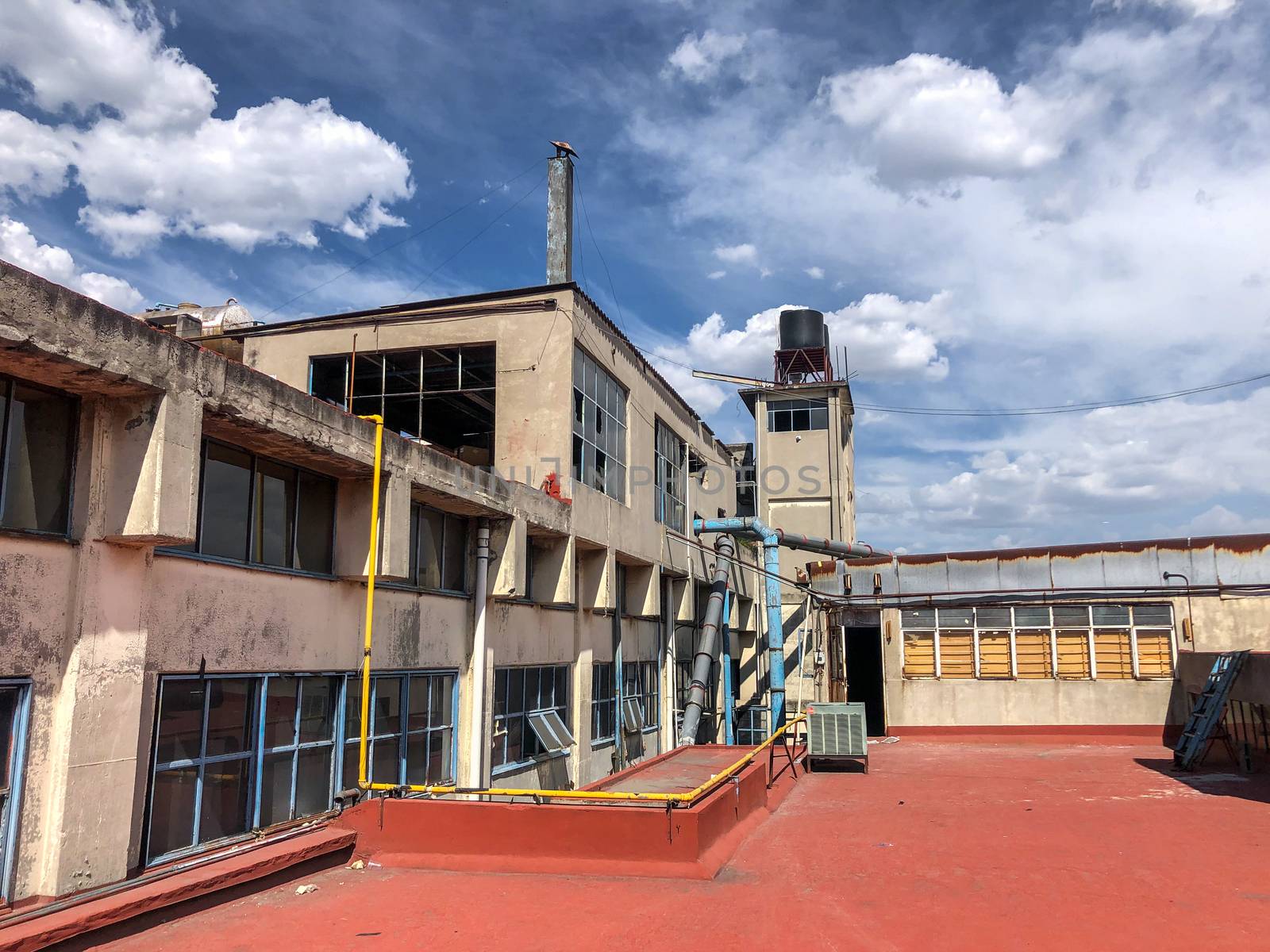 Roof of an abandoned paper mill by leo_de_la_garza