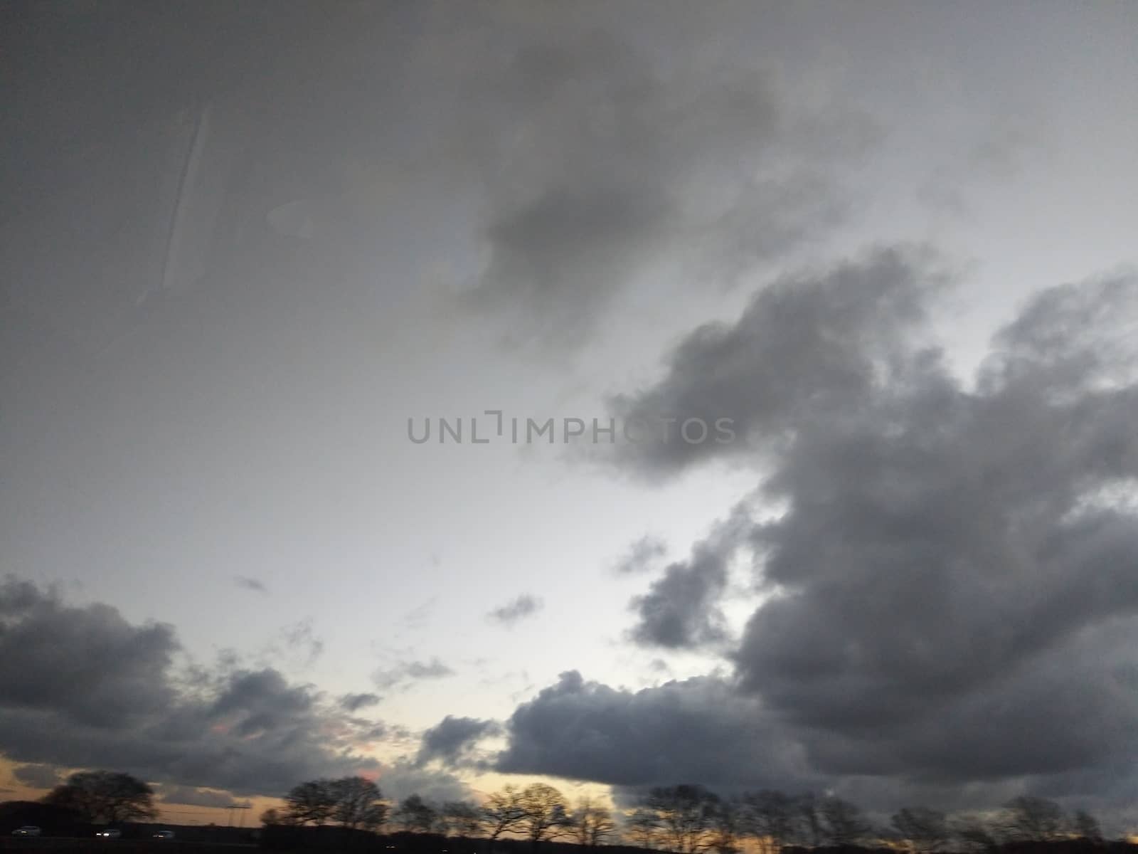a cloudy sky in rainy season