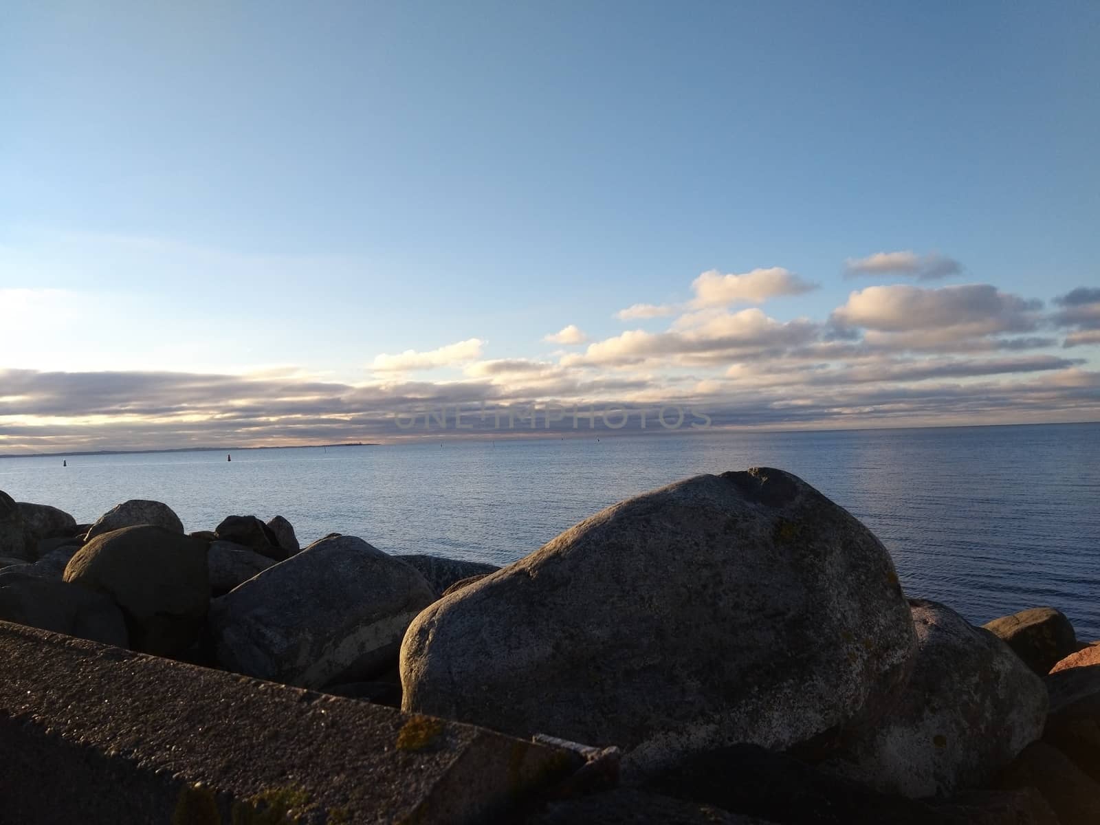 a landscape along the coastline