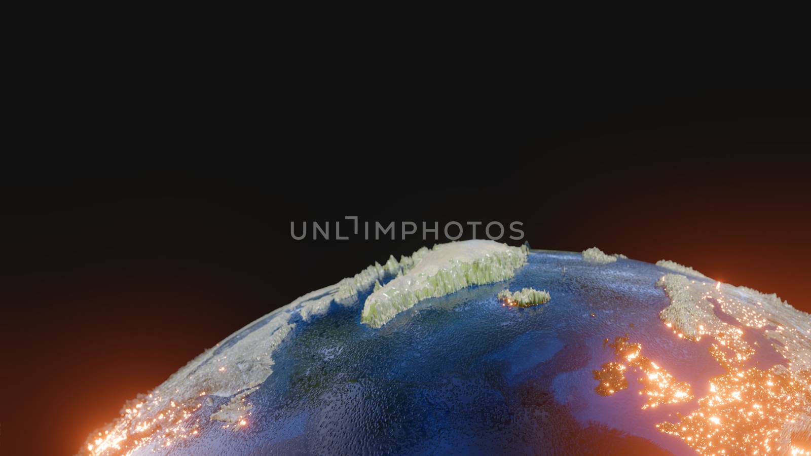 Planet Earth - Elements of this Image Furnished By NASA. 3D illustration