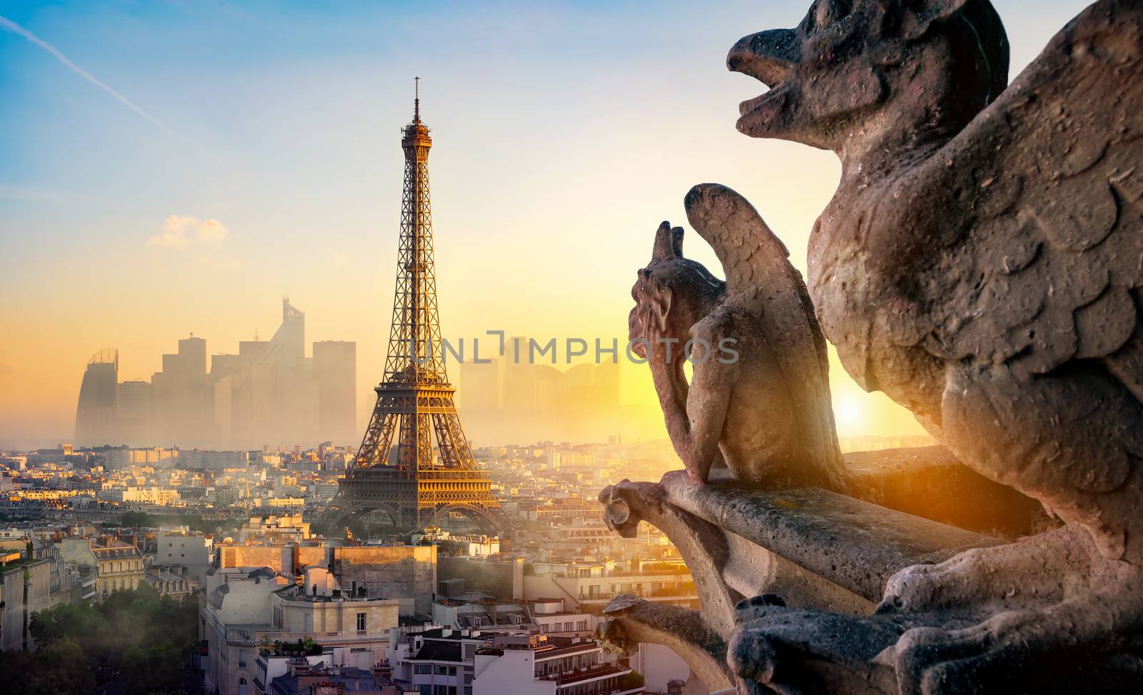 Chimera and Eiffel Tower by Givaga