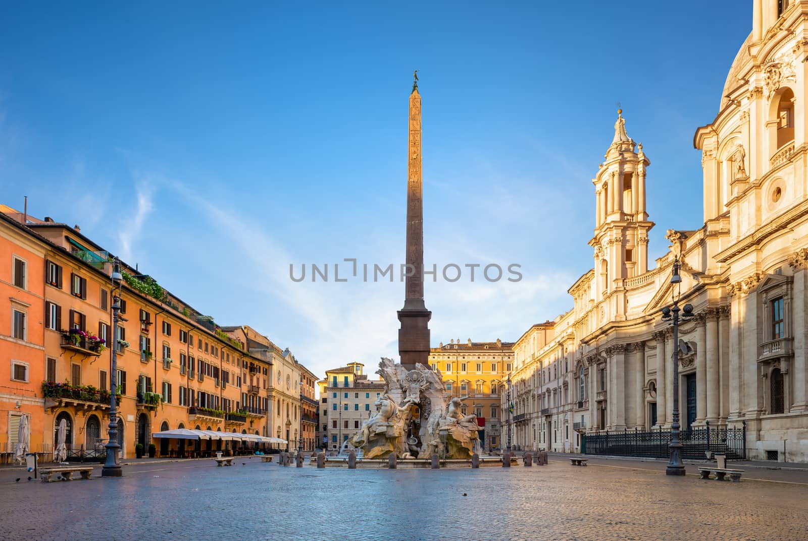 Piazza Navona in morning by Givaga