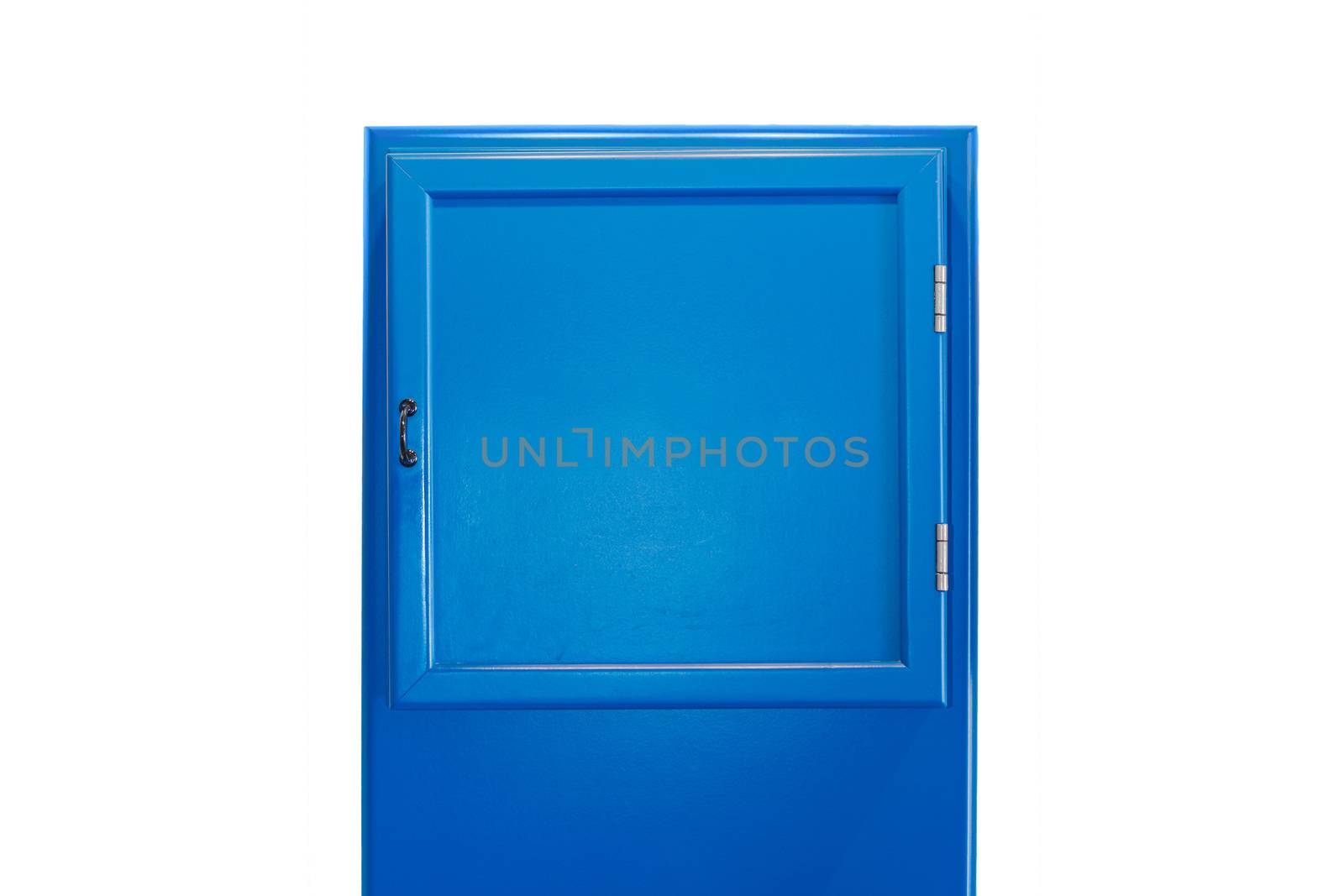 Blue small cabinet door collection without lettering