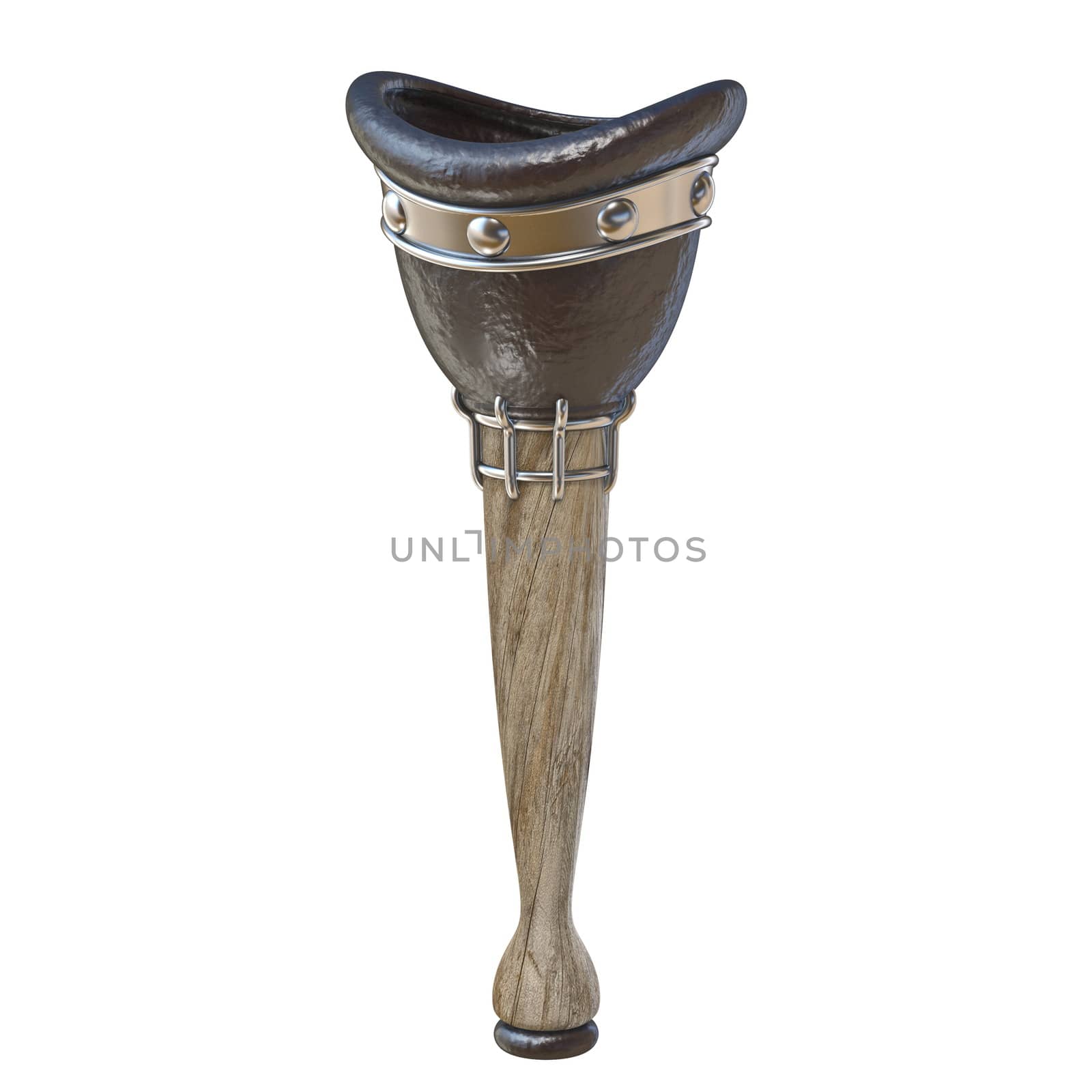 Pirate wooden leg 3D by djmilic