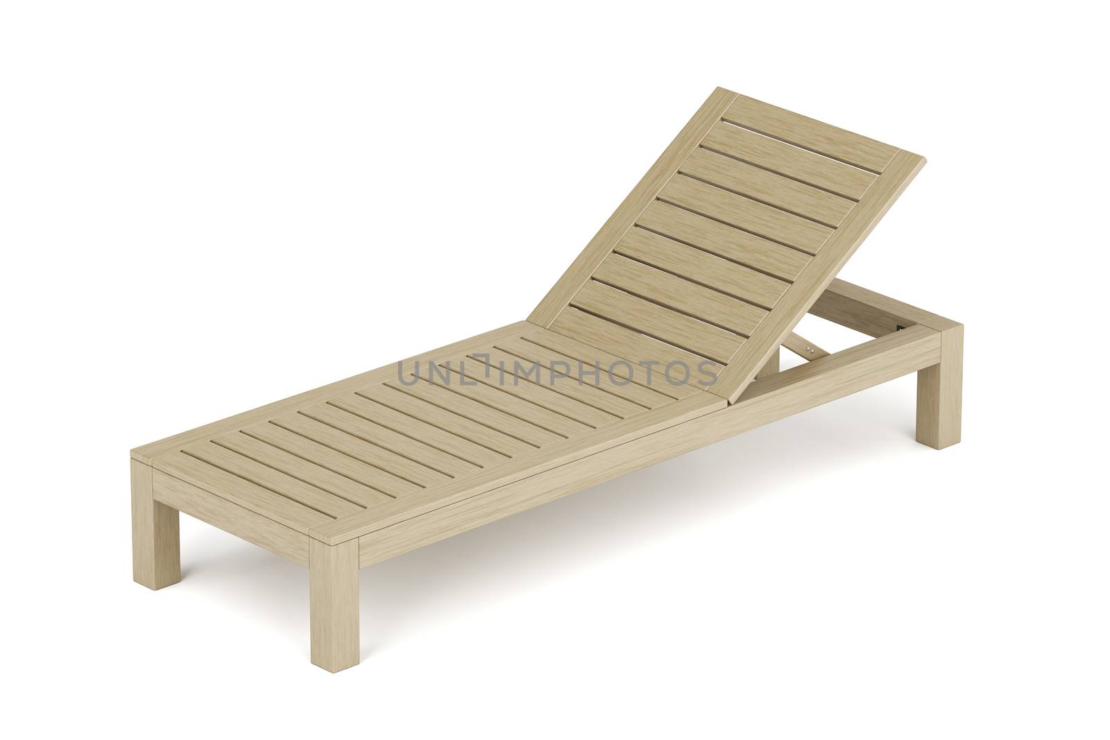 Wooden beach lounger by magraphics