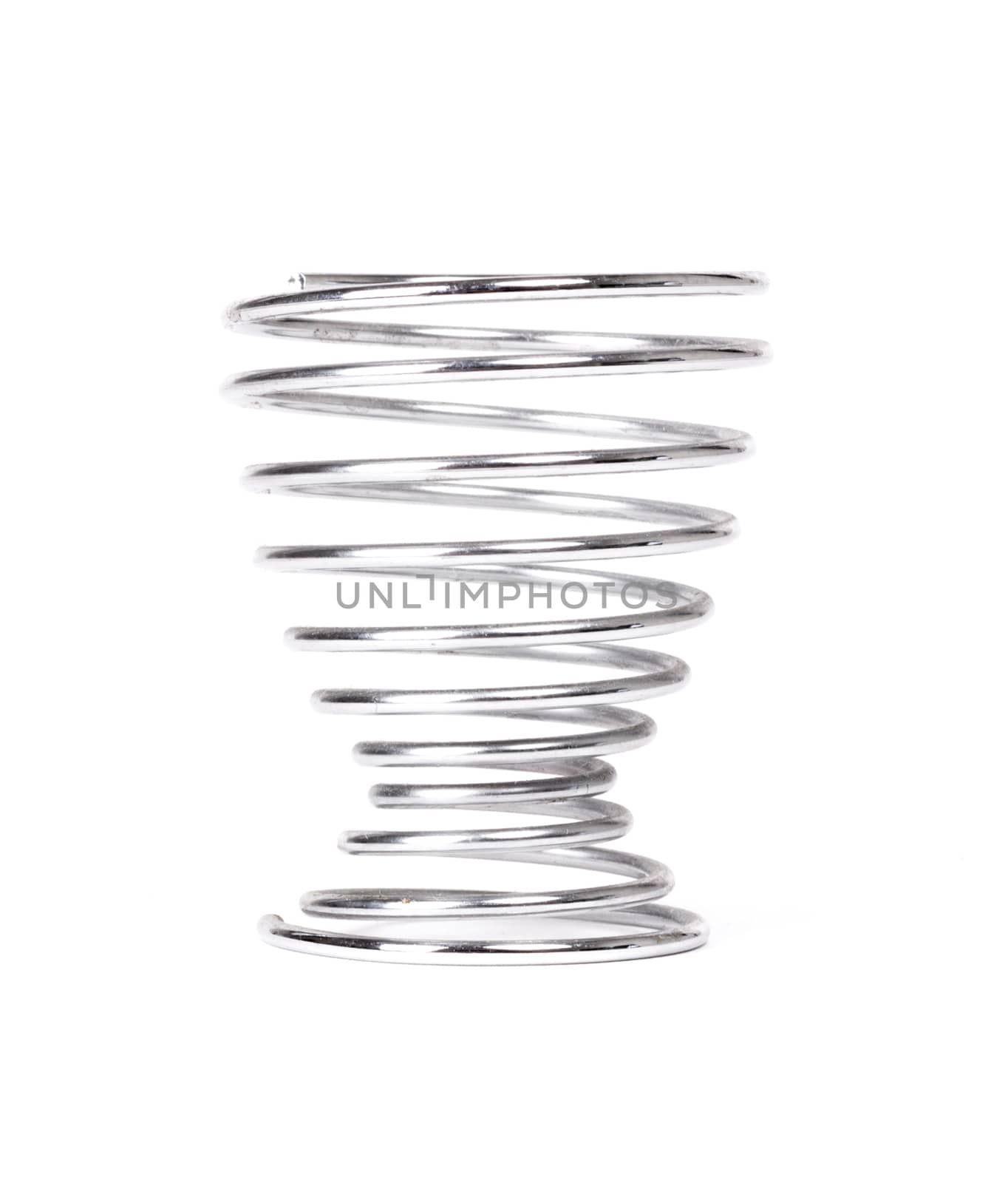 Metal egg stand isolated on a white background