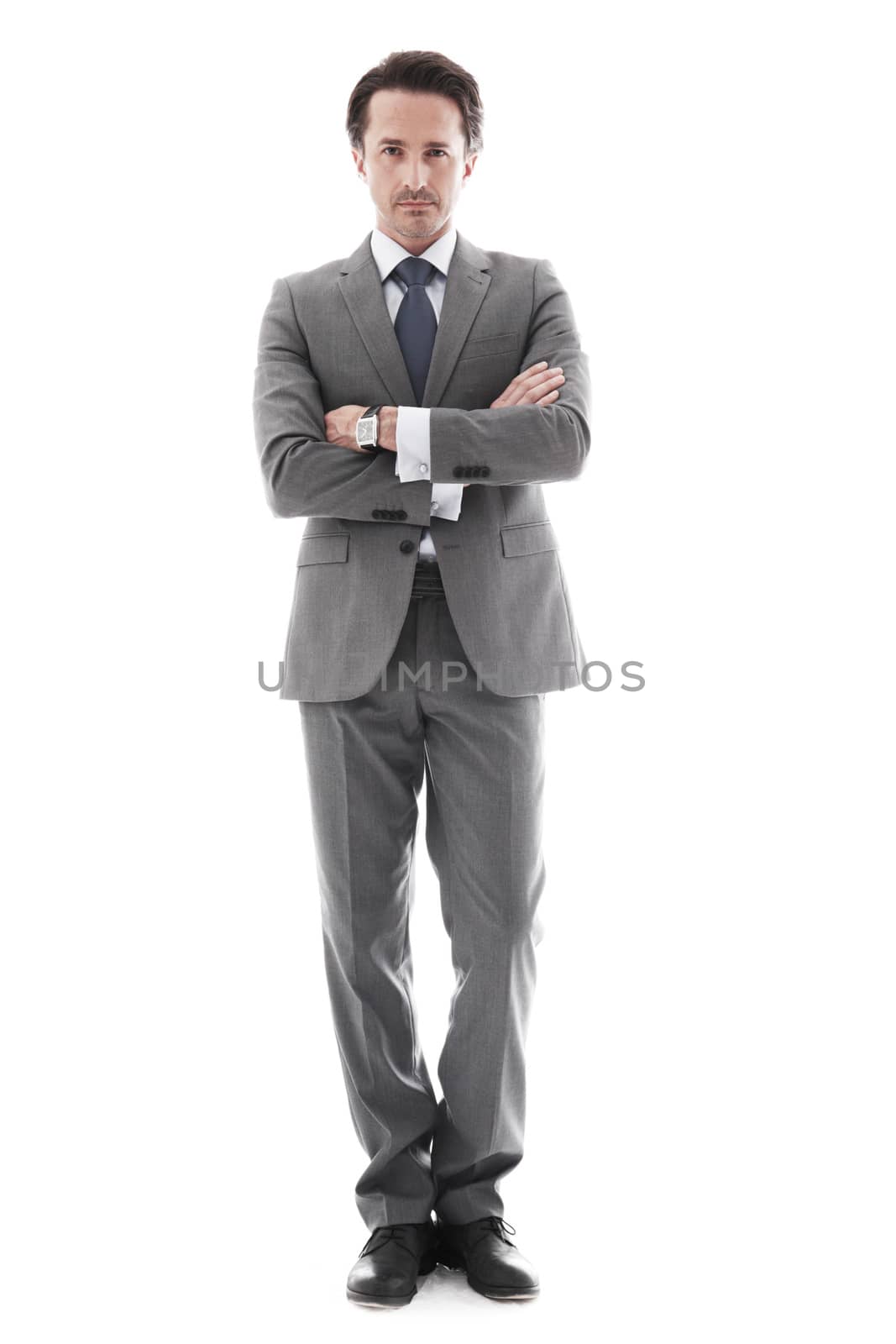 Full body portrait of business man by ALotOfPeople