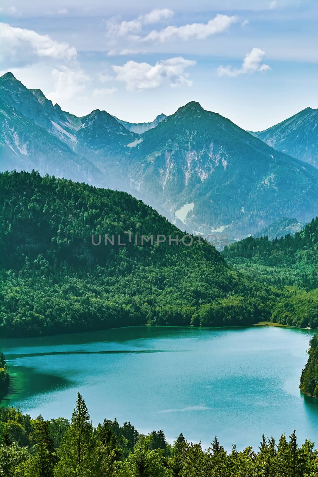 The Alpensee Lake in the Austrian Alps