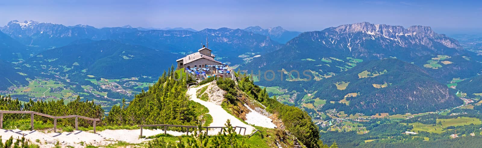 Eagle's Nest or Kehlsteinhaus hideout on the rock above Alpine l by xbrchx