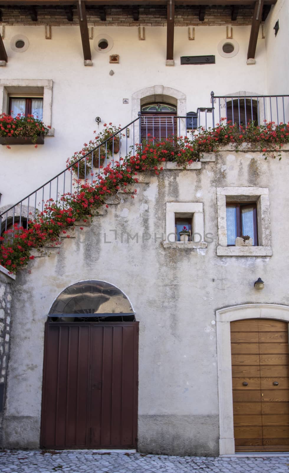 The little town of OPi in Abruzzo national park, Italy 