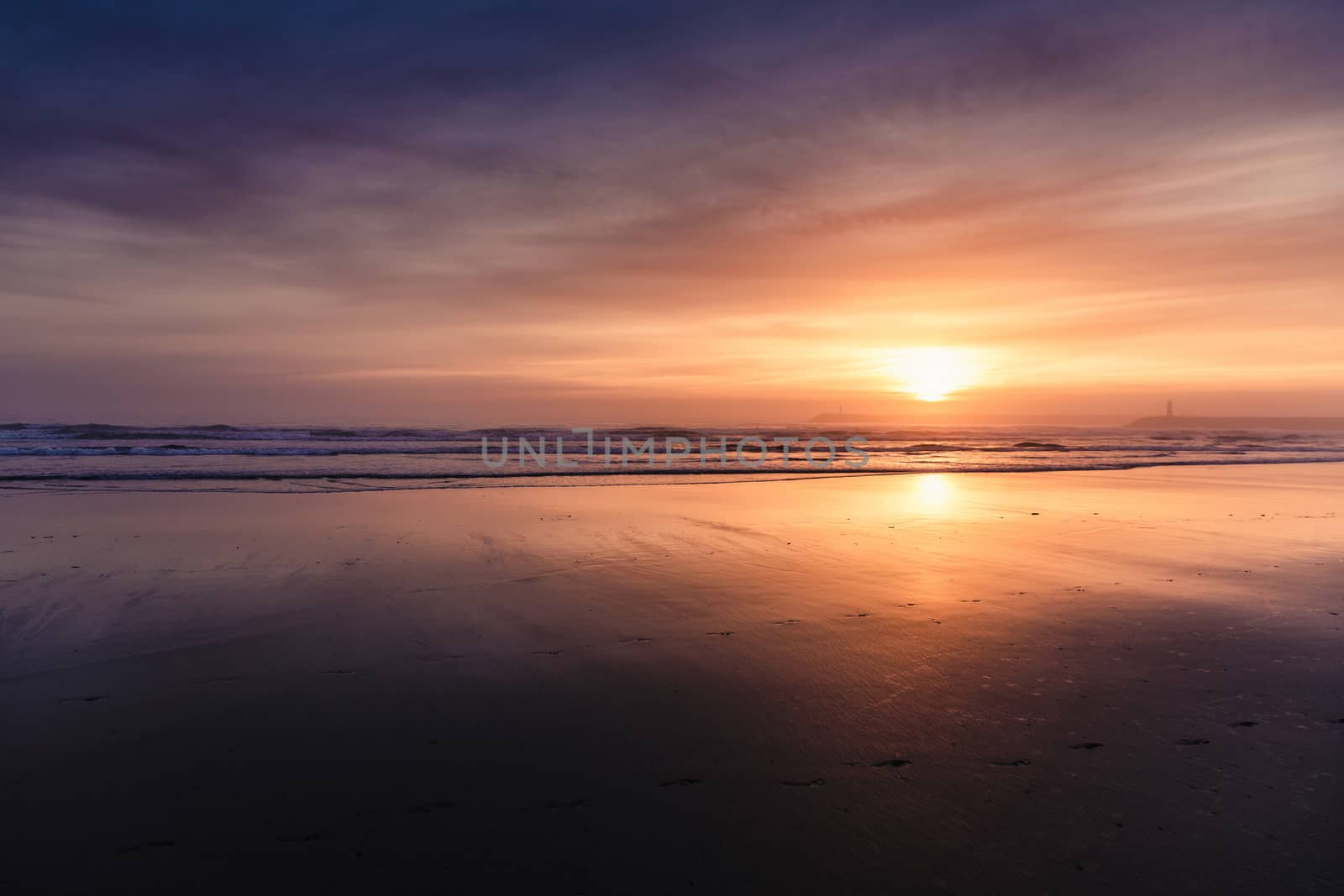 Sunset beach by Iko