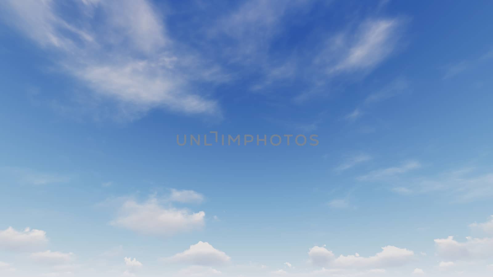 Cloudy blue sky abstract background, blue sky background with tiny clouds, 3d rendering

